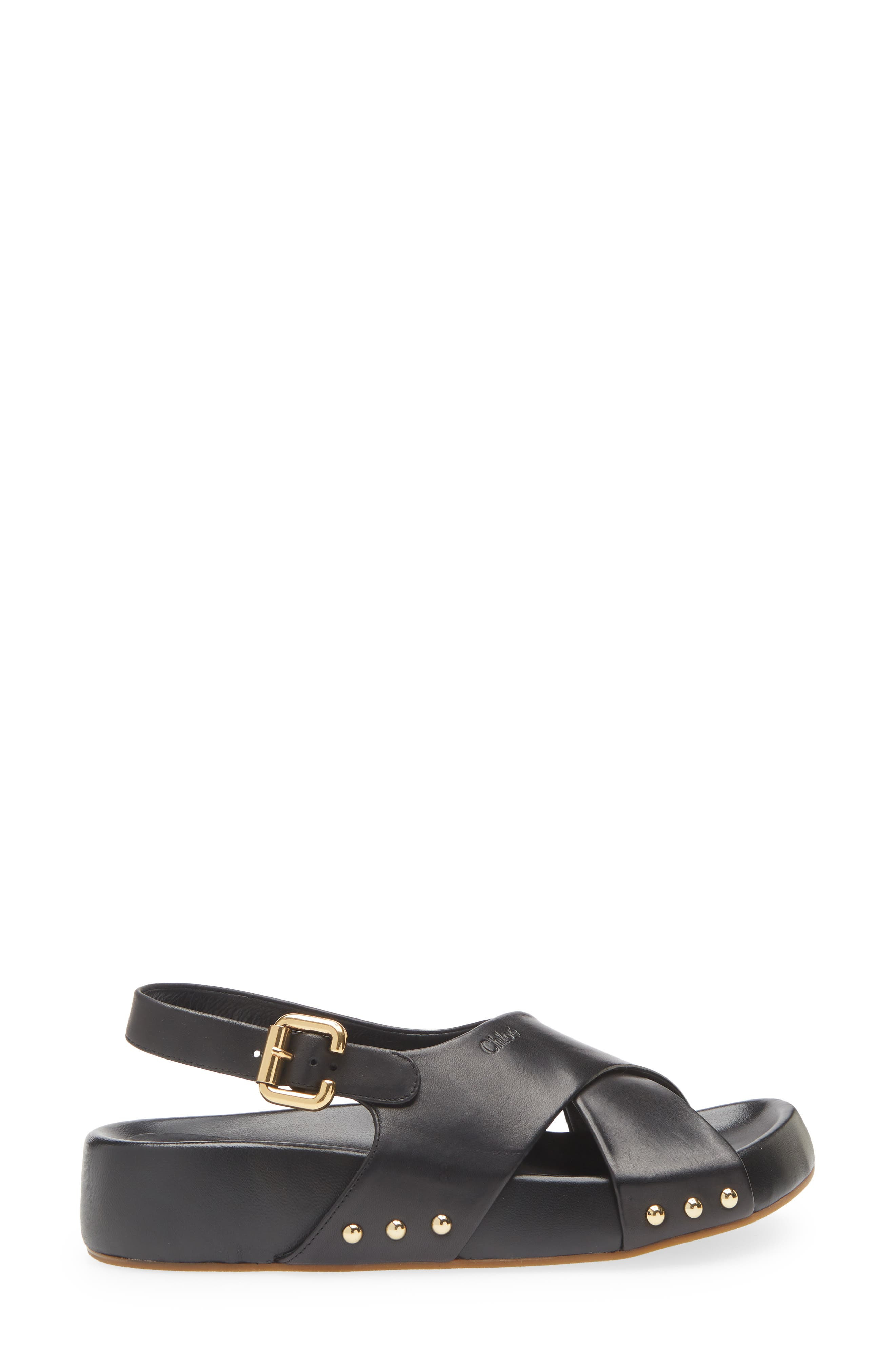 Chloé Mae Paddington Sandal in Black at Nordstrom - 3