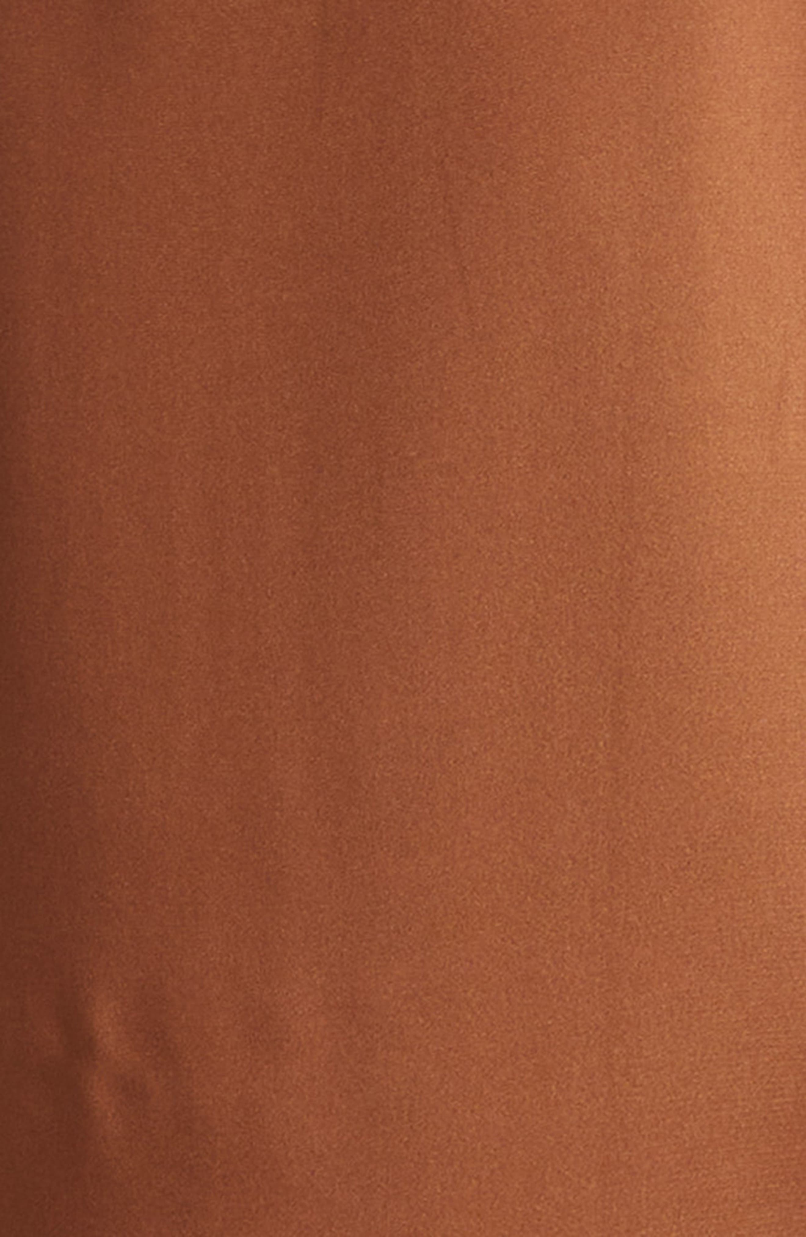 Veronica Beard Petra Print Silk Blend Satin Slipdress in Whisky Multi at Nordstrom - 6