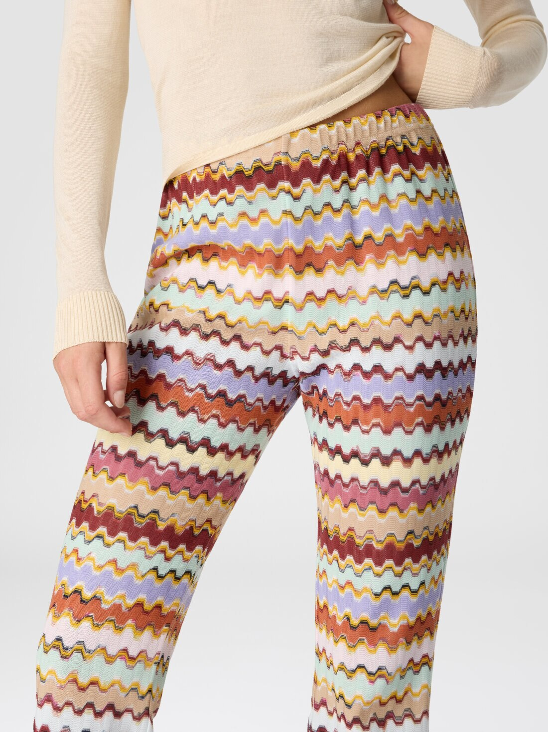 Raschel flared pants - 5