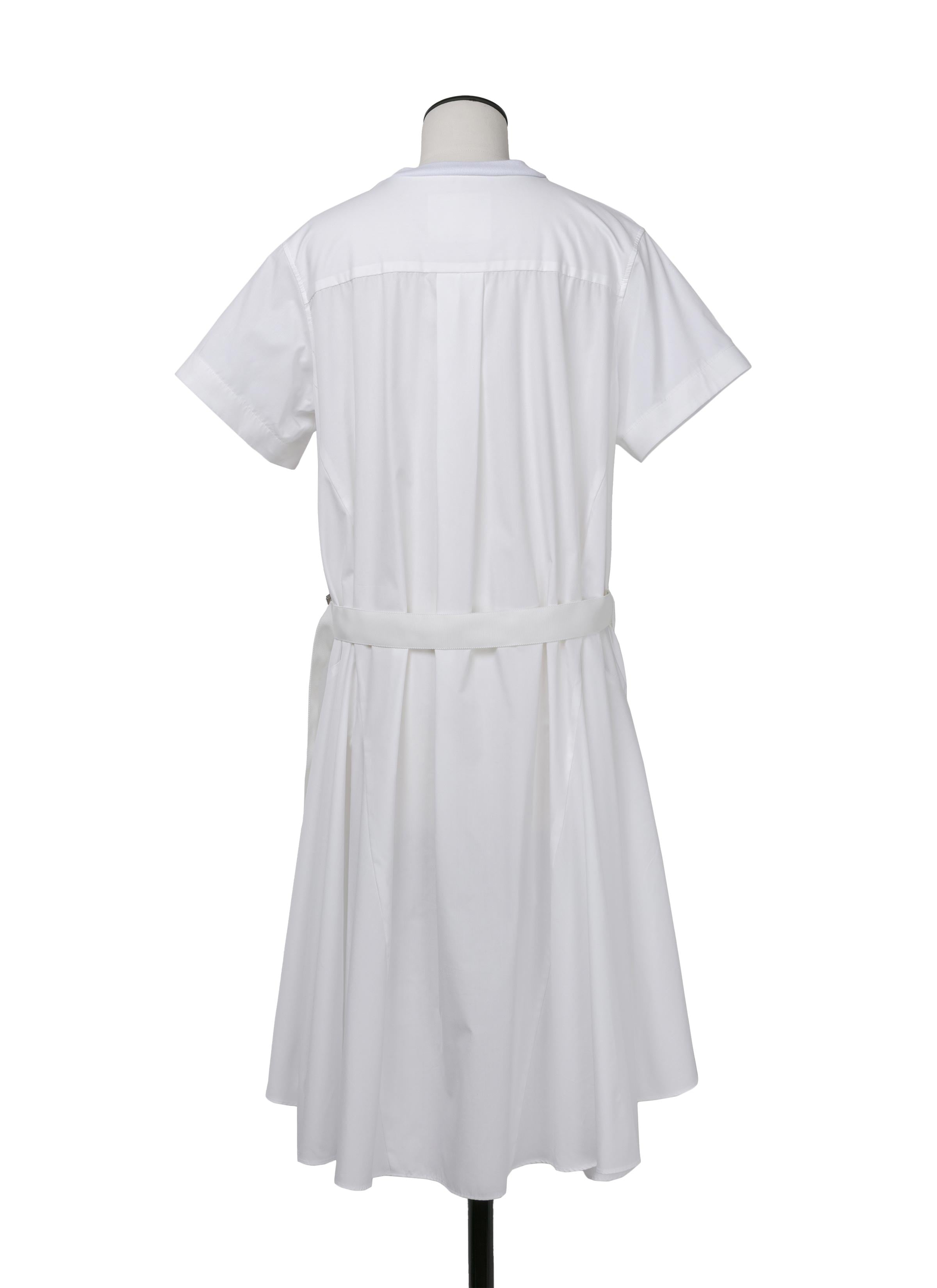Cotton Poplin x Cotton Jersey Dress - 3