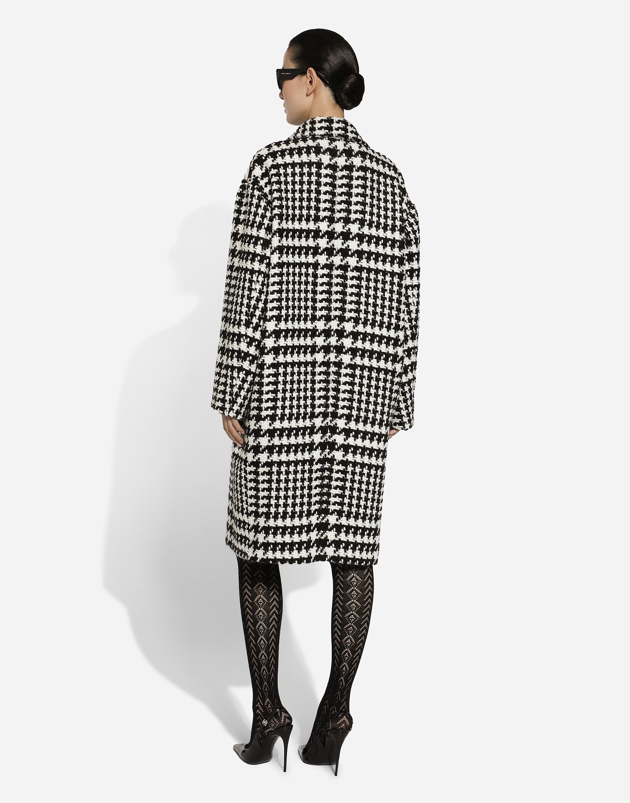 Oversize houndstooth coat - 3