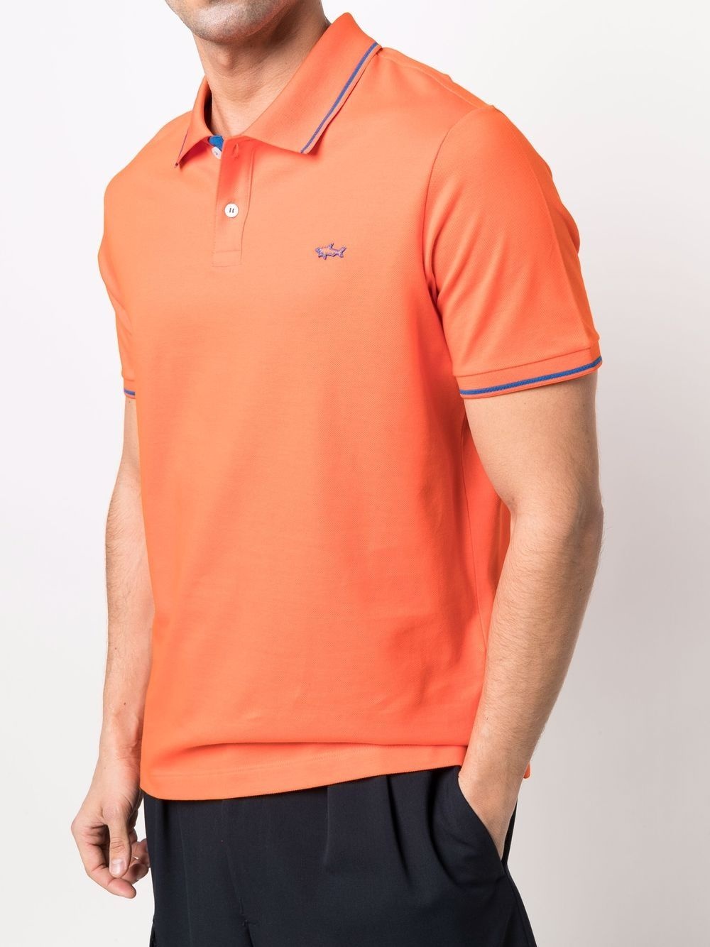 tipped cotton polo shirt - 5