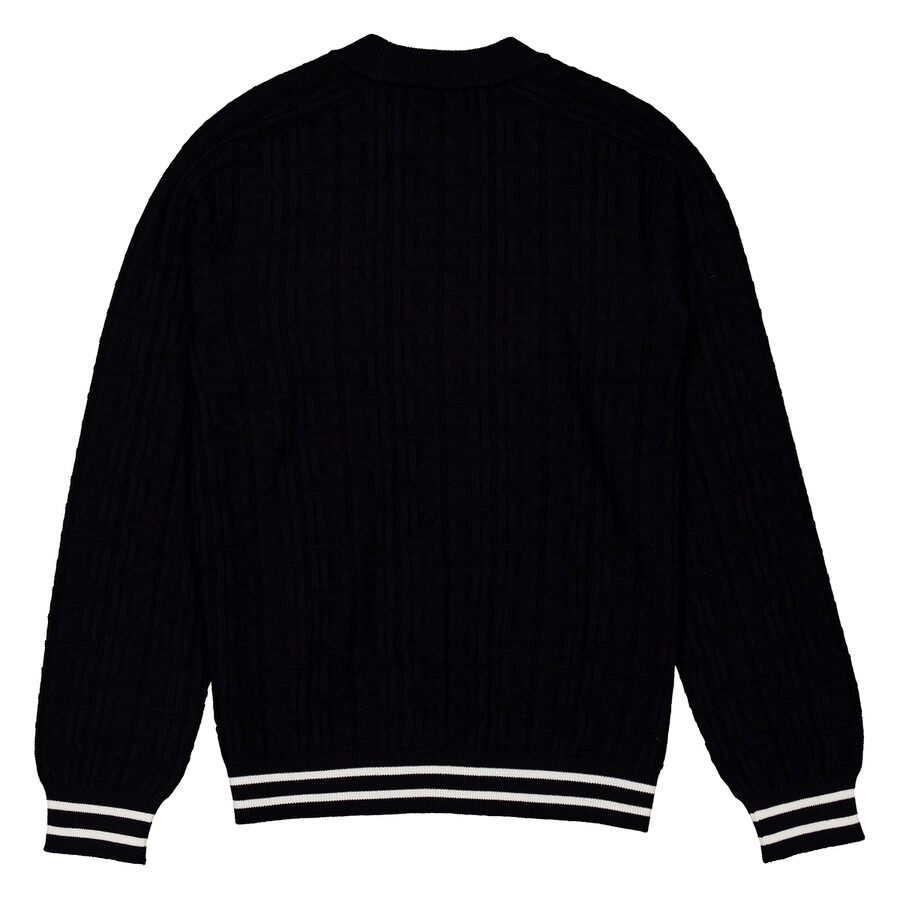 Balmain Patterned-Jacquard Merino Jumper - 7