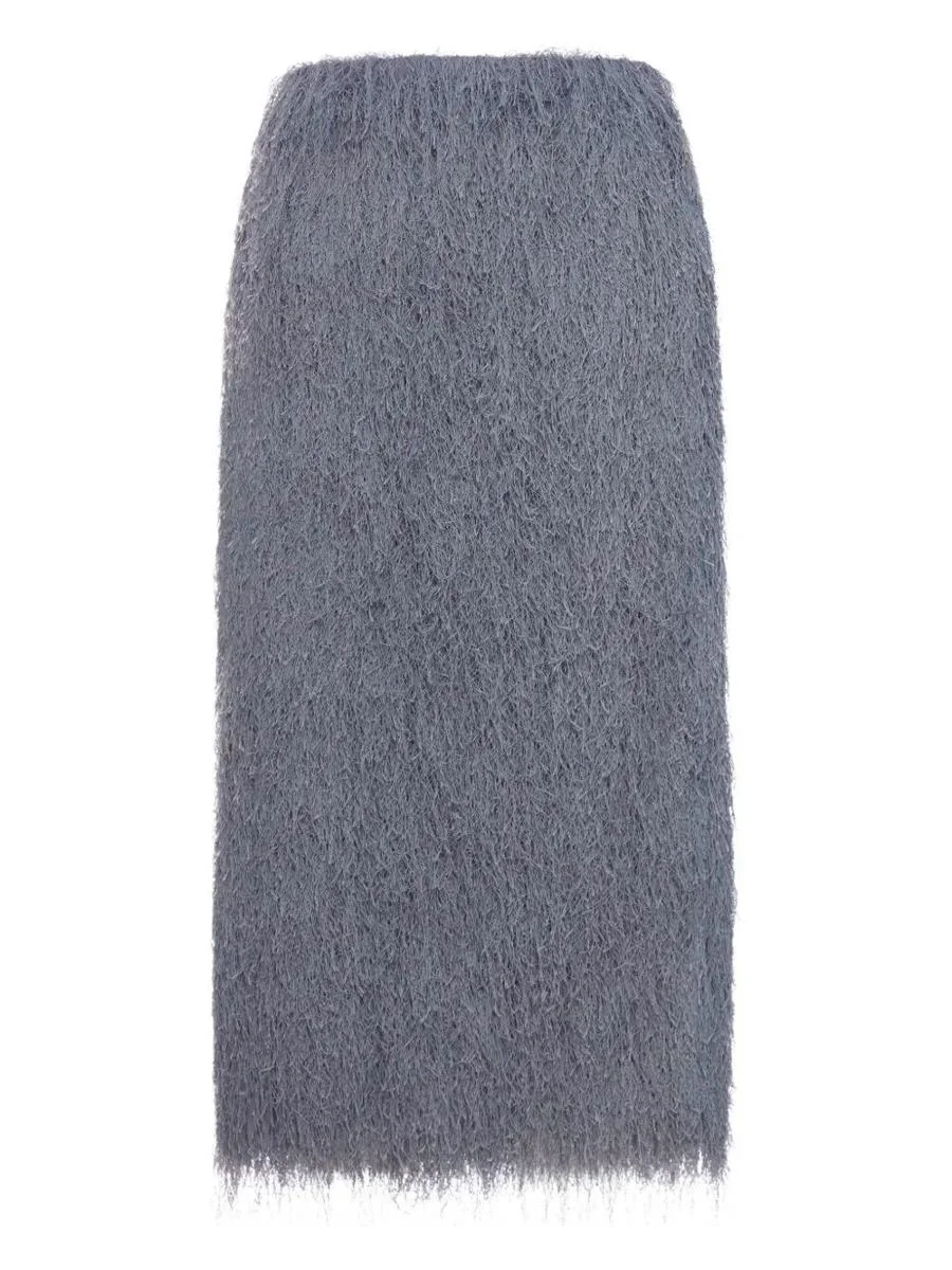 Dries Van Noten Sokna Lightweight Fringed Midi Skirt Clothing - 1