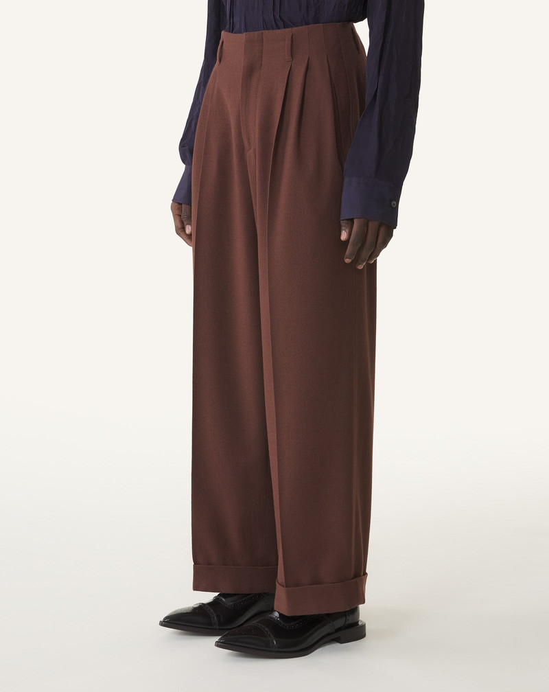 WIDE-LEG FLANNEL PANTS 3