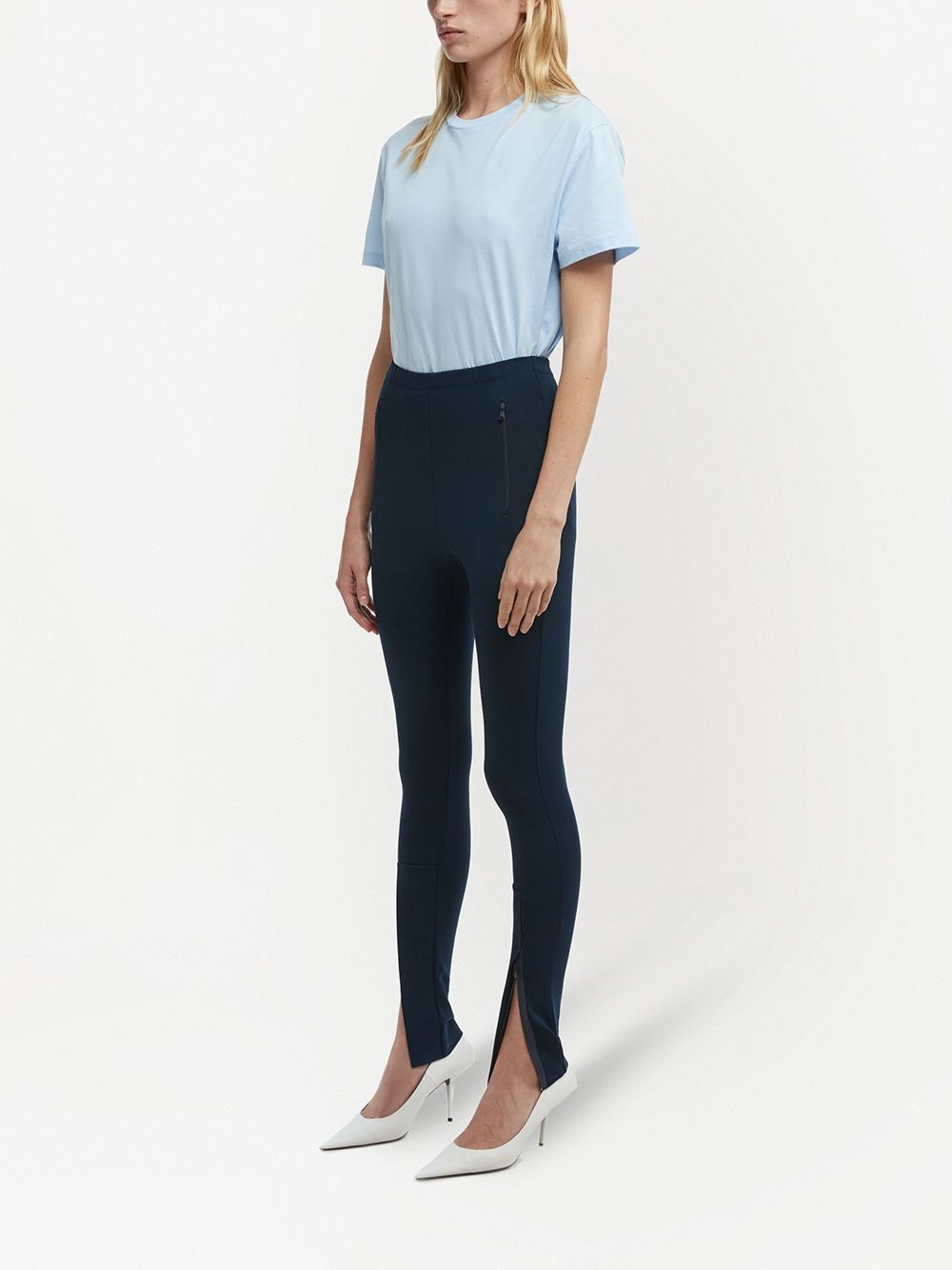 front ankle-zip leggings - 2