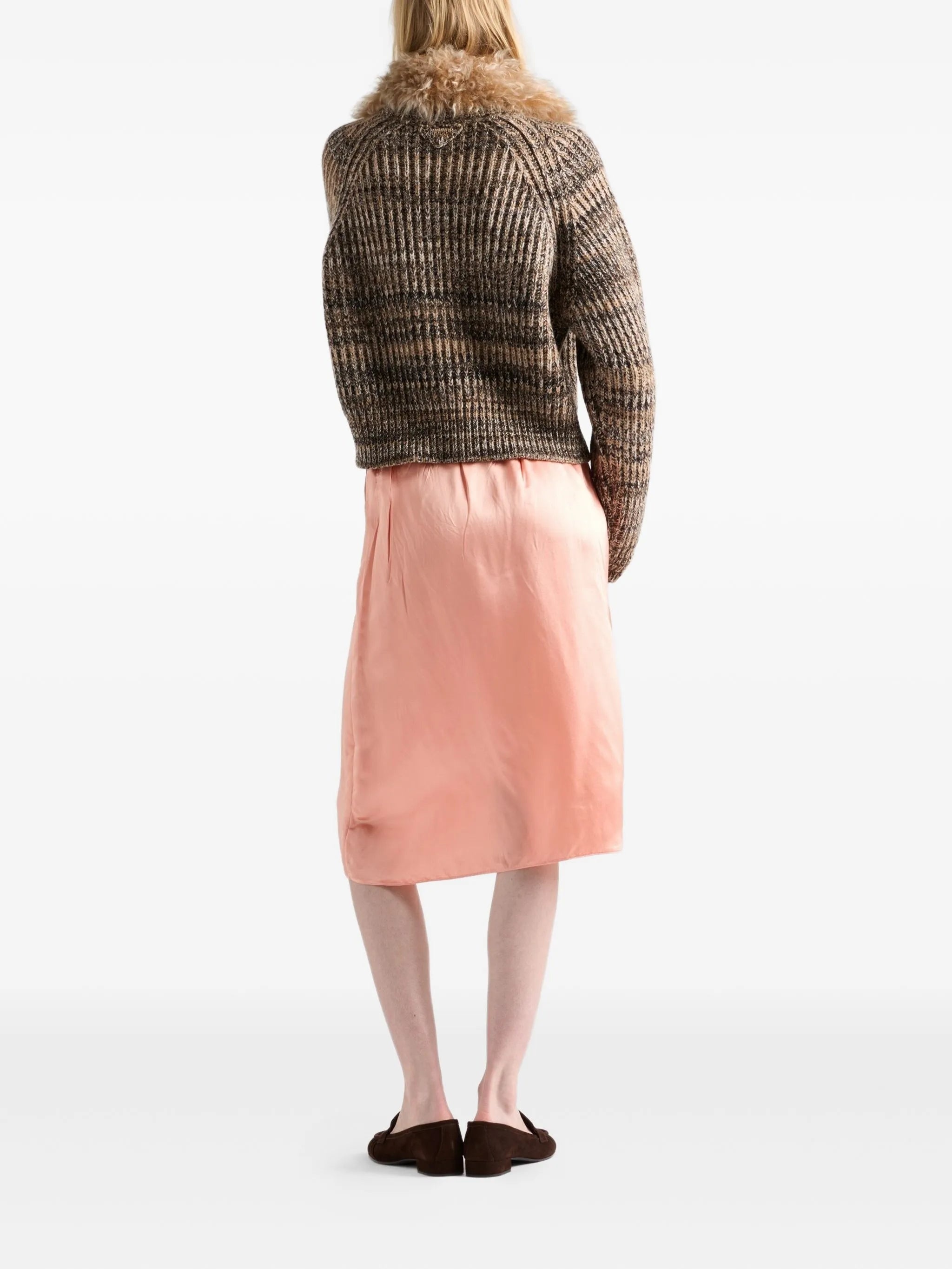 Prada Elasticated-waist Silk Skirt - 2