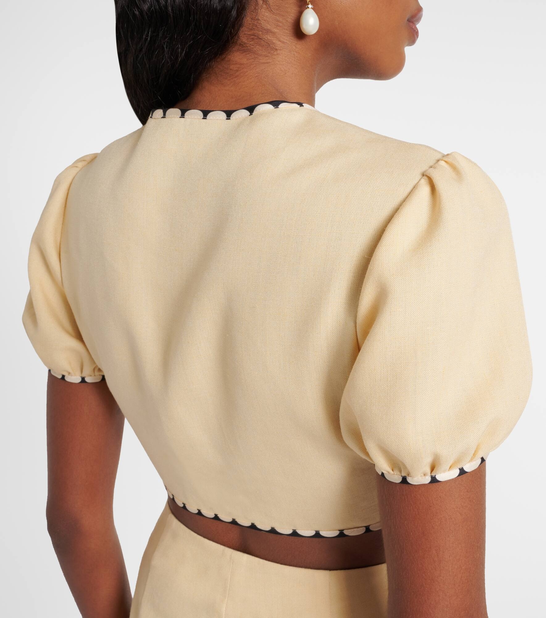 Plus De Pois embroidered crop top - 5