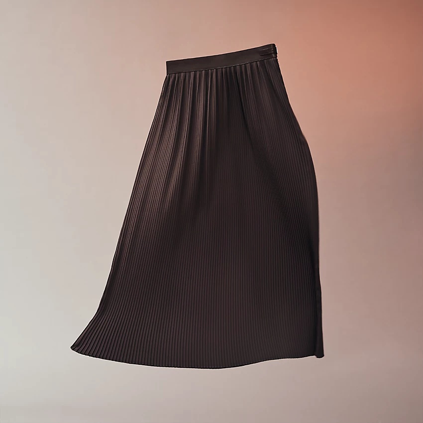 Mid-length pleated skirt - 1