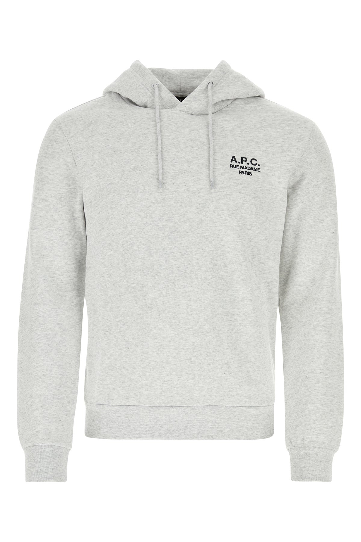 Melange grey cotton sweatshirt - 1