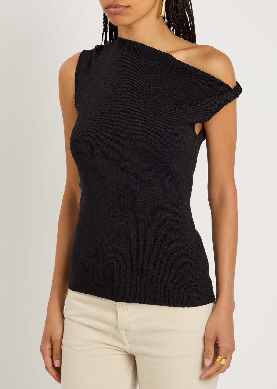 Almada Label Ami Off-the-shoulder Knitted Tank - 2
