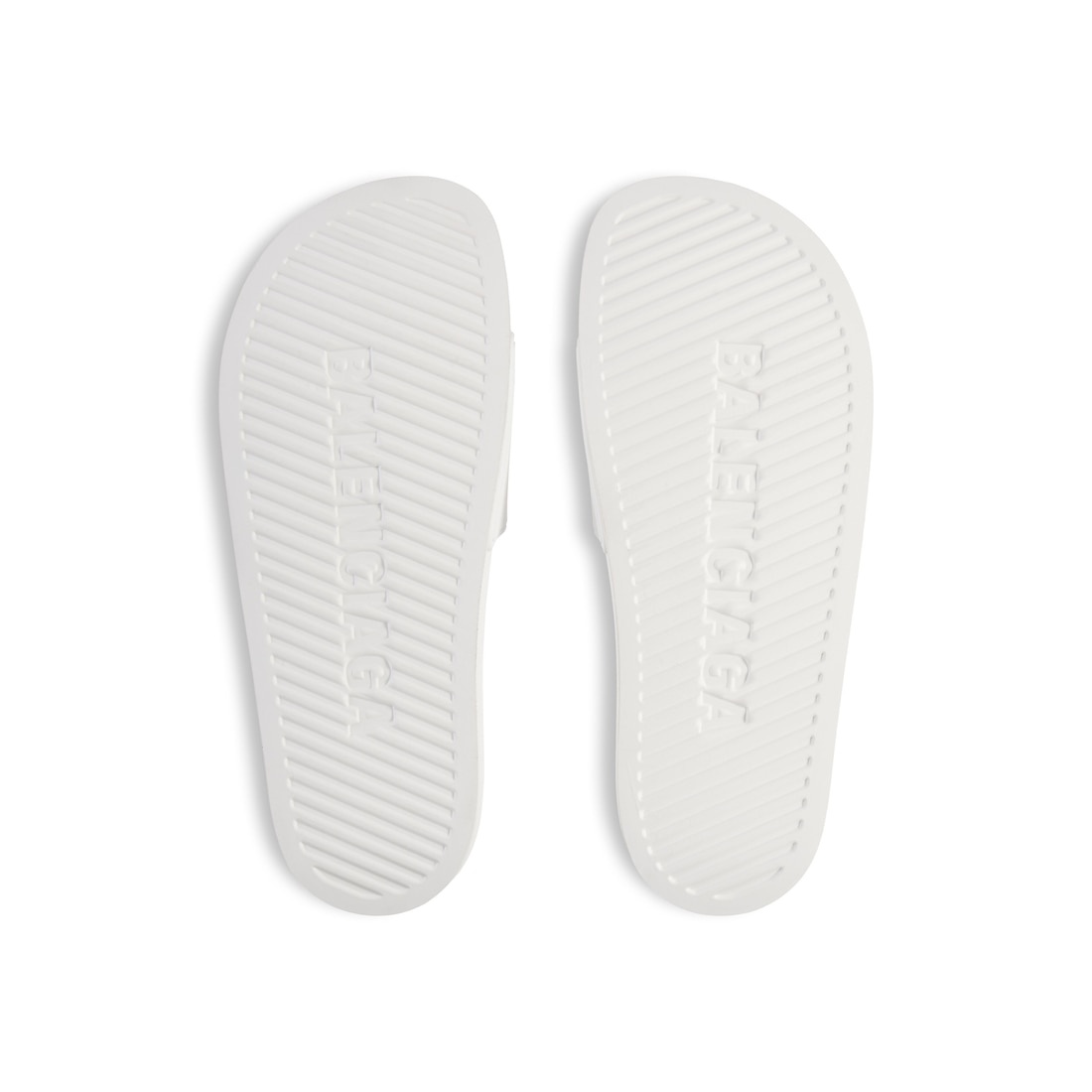Men's Pool Slide Sandal  in White/yellow - 7