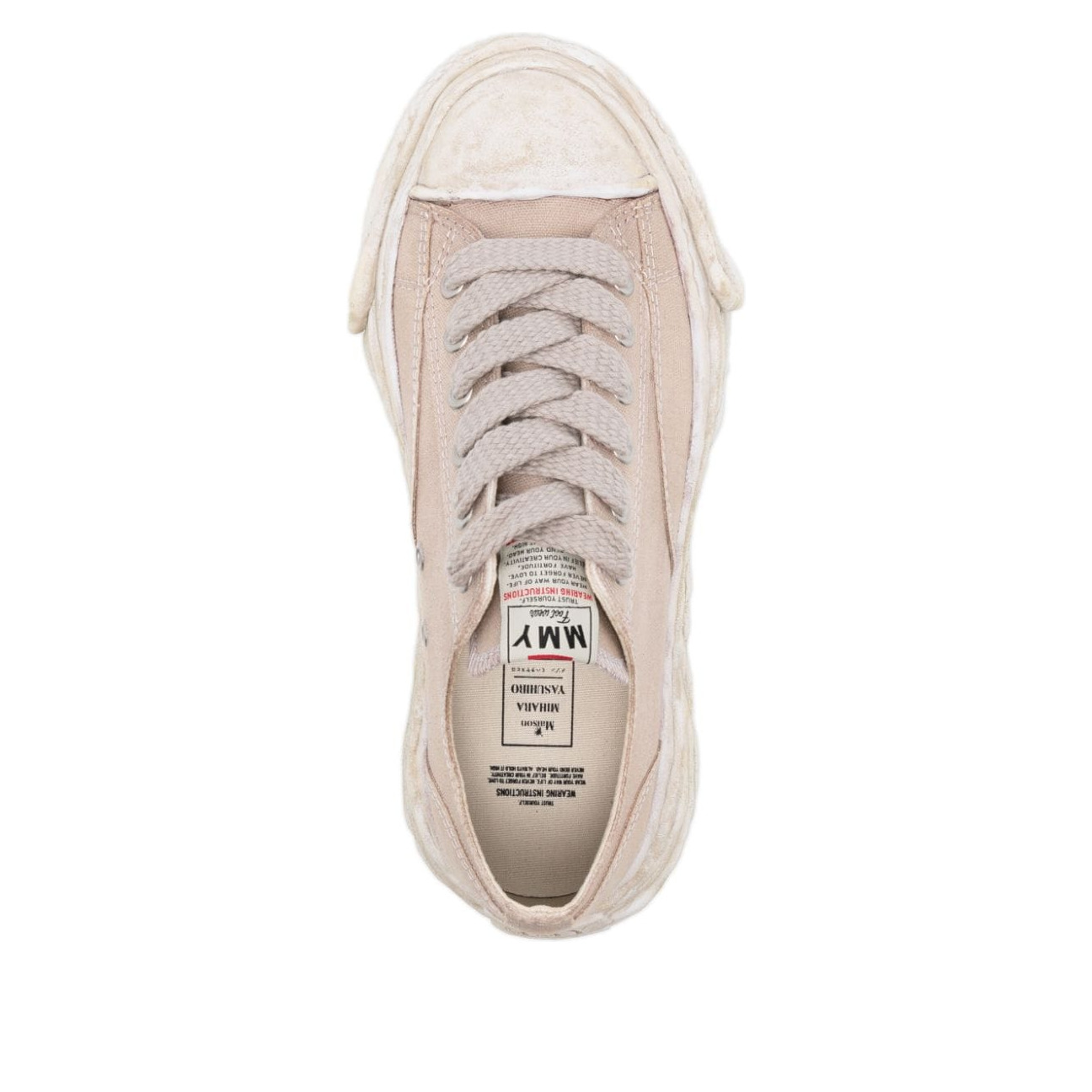 Maison MIHARA YASUHIRO Peterson23 OG Sole Over Dyed Canvas Low 'Brown' A12FW706-BROWN - 4