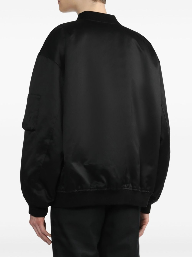 Zipped sleeve bomber jacket 4