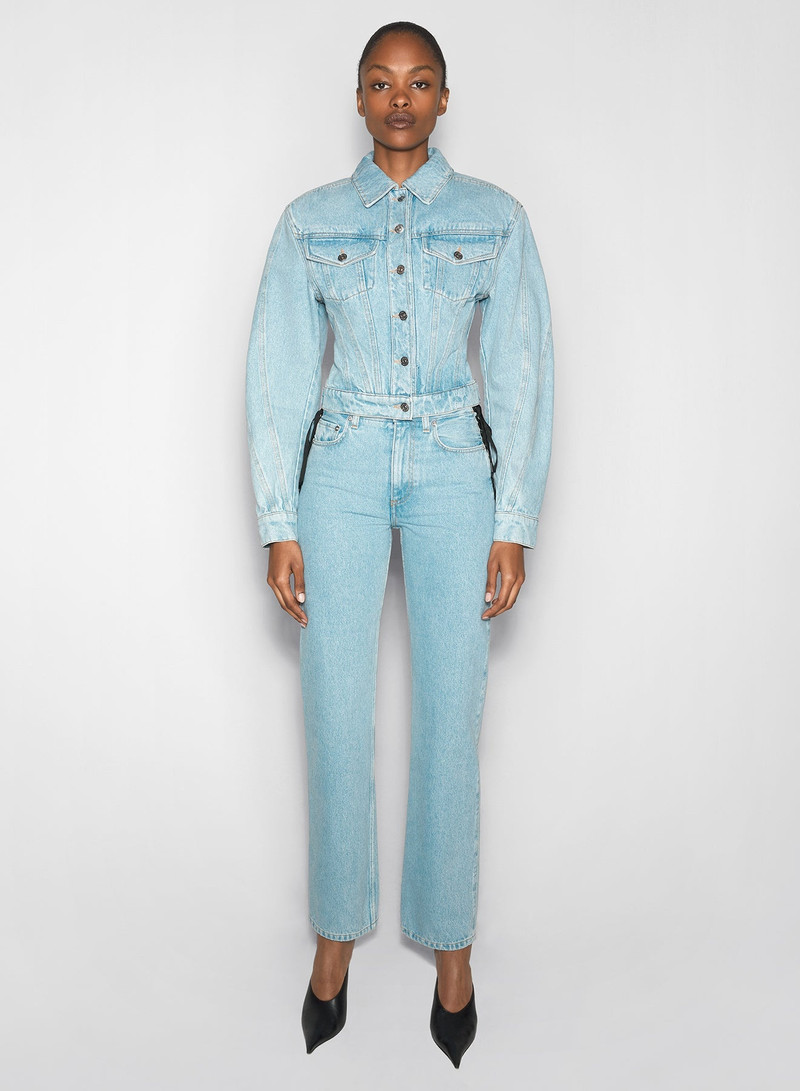 MUGLER blue denim jacket outlook