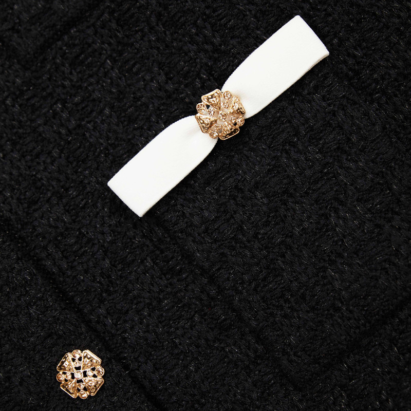 Black Weave Cardigan 5