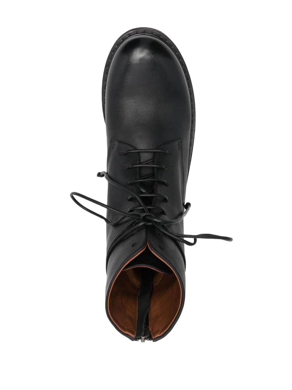 leather combat boots - 4