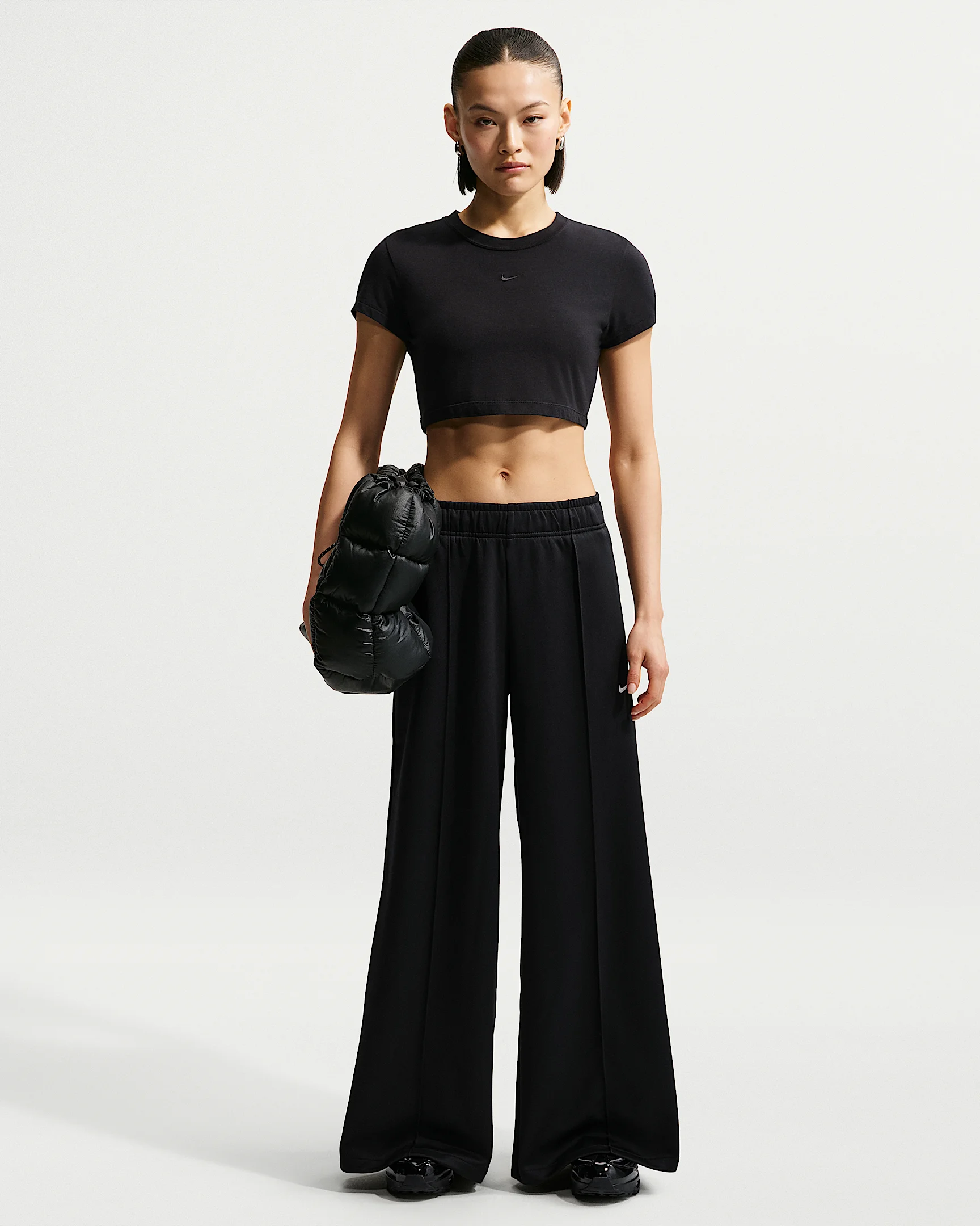 Nike Sportswear Women's Mid-Rise Wide-Leg Track Pants - 1