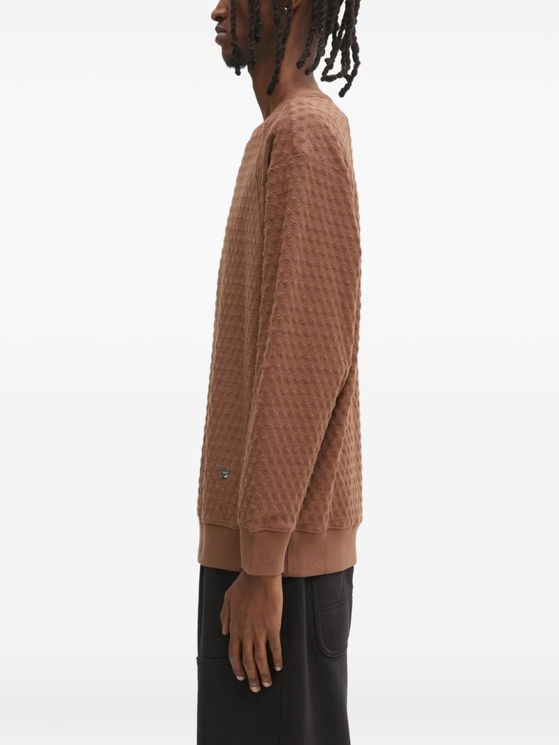 ADER error Meadow textured raglan sweatshirt outlook