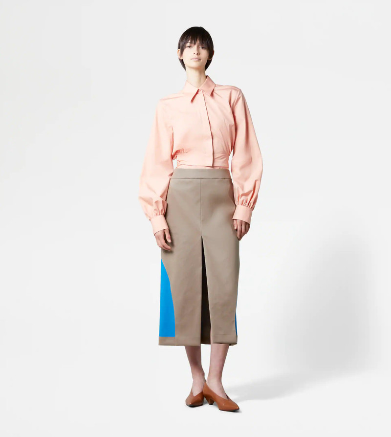 Tod's CROPPED SHIRT WITH SASH - PINK outlook