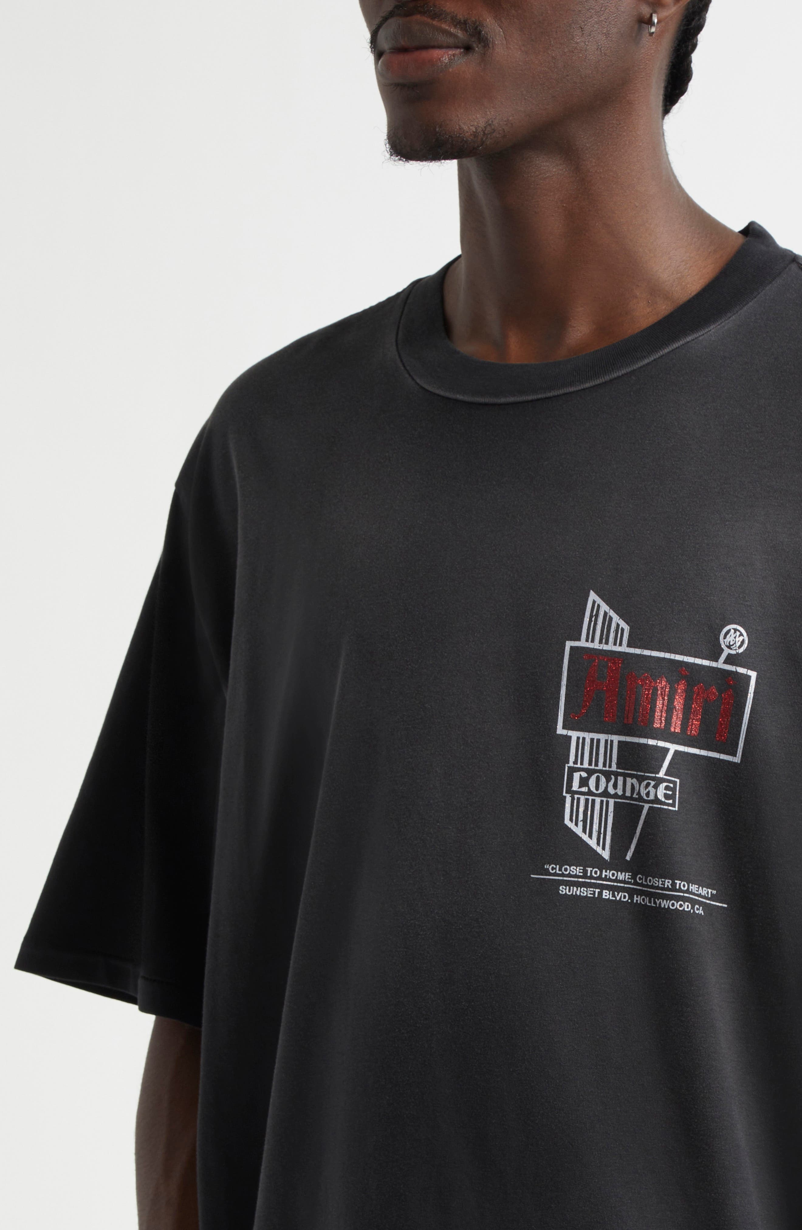 AMIRI Lounge Graphic T-Shirt in Black at Nordstrom - 4