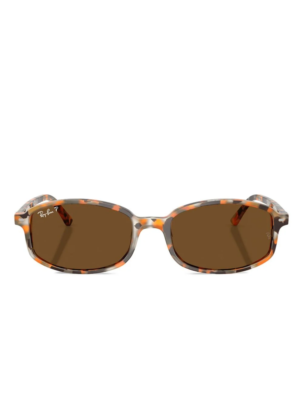 tortoiseshell oval-frame sunglasses - 1