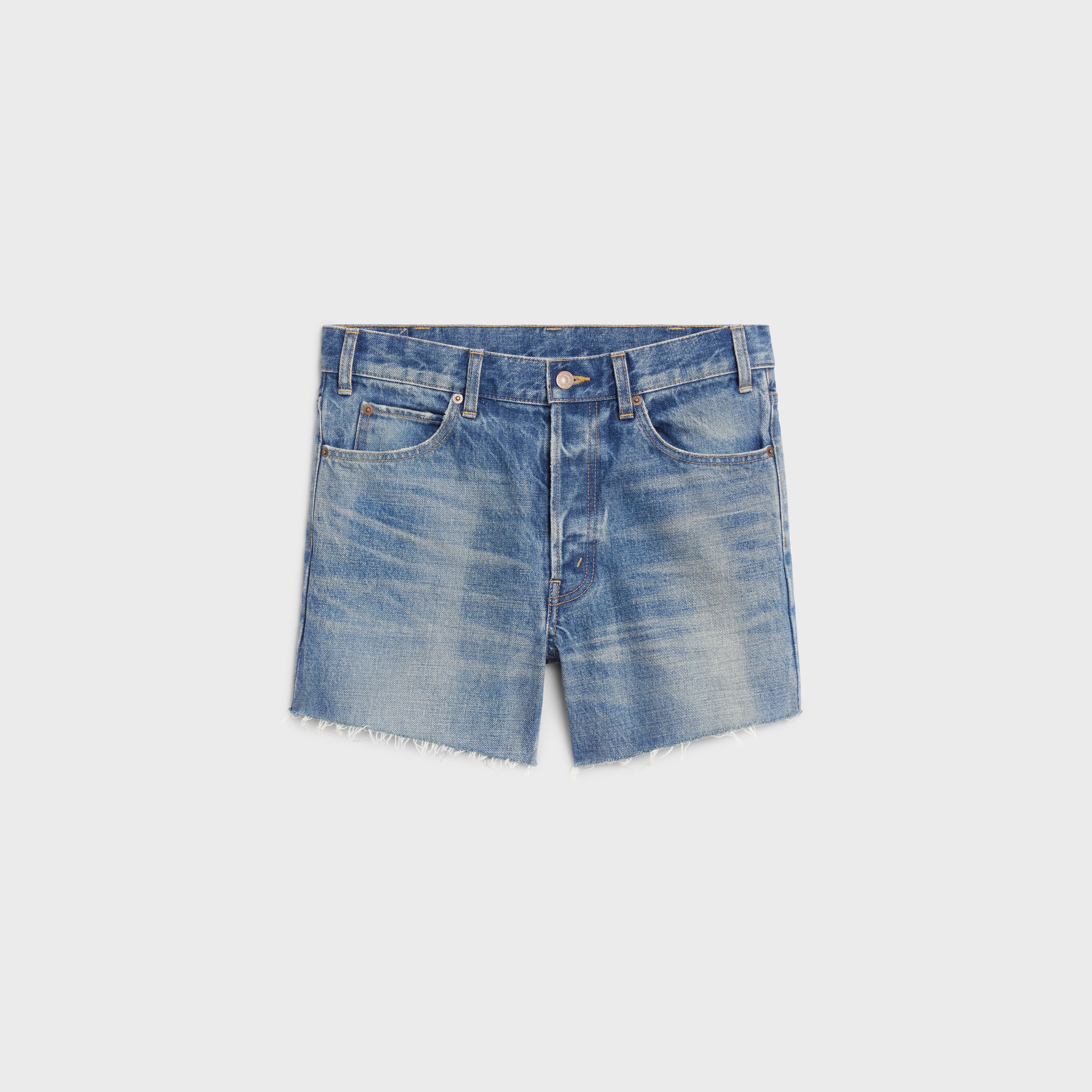 MINI SHORTS IN UNION WASH DENIM - 1