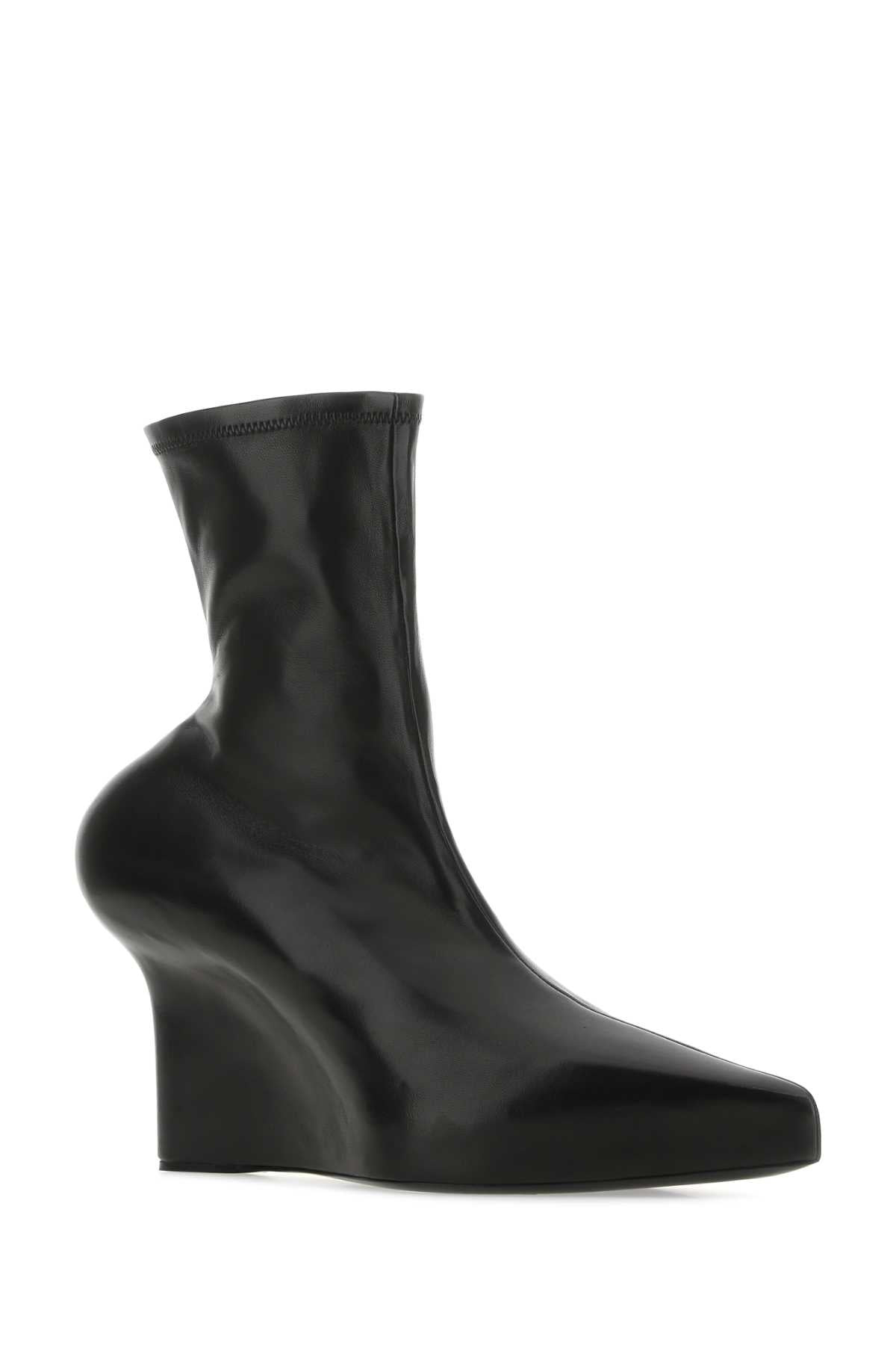 Givenchy Women Black Nappa Leather Ankle Boots - 2