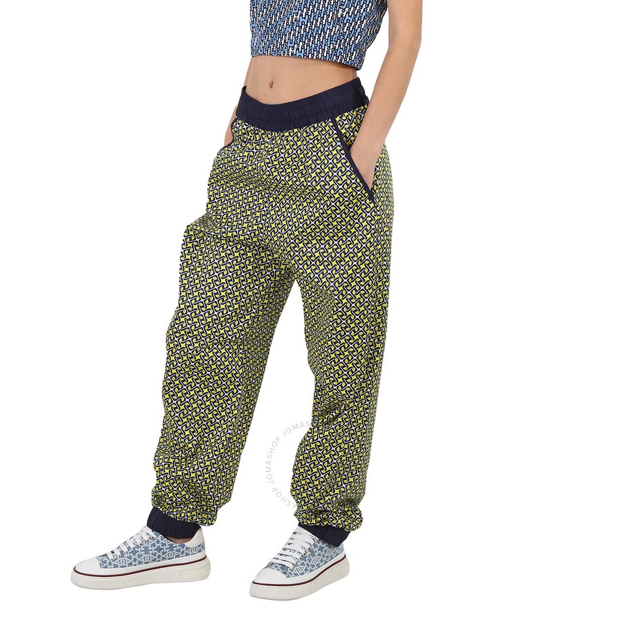 Moncler Ladies Yellow Lemon-print Track Pants - 5
