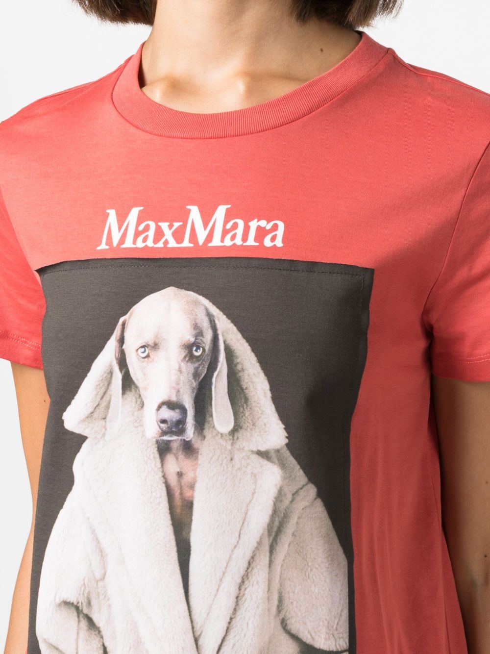 Max Mara Valido graphic-print cotton T-shirt | REVERSIBLE