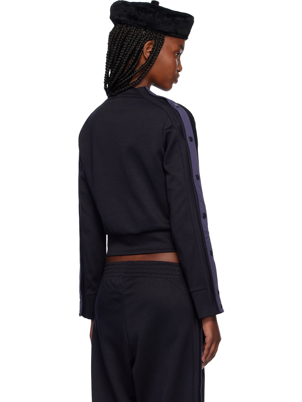 Navy Snap Track Jacket - 3