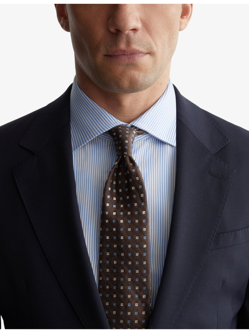 REISS Salvatore Micro-Square Linen, Silk And Blend Tie outlook
