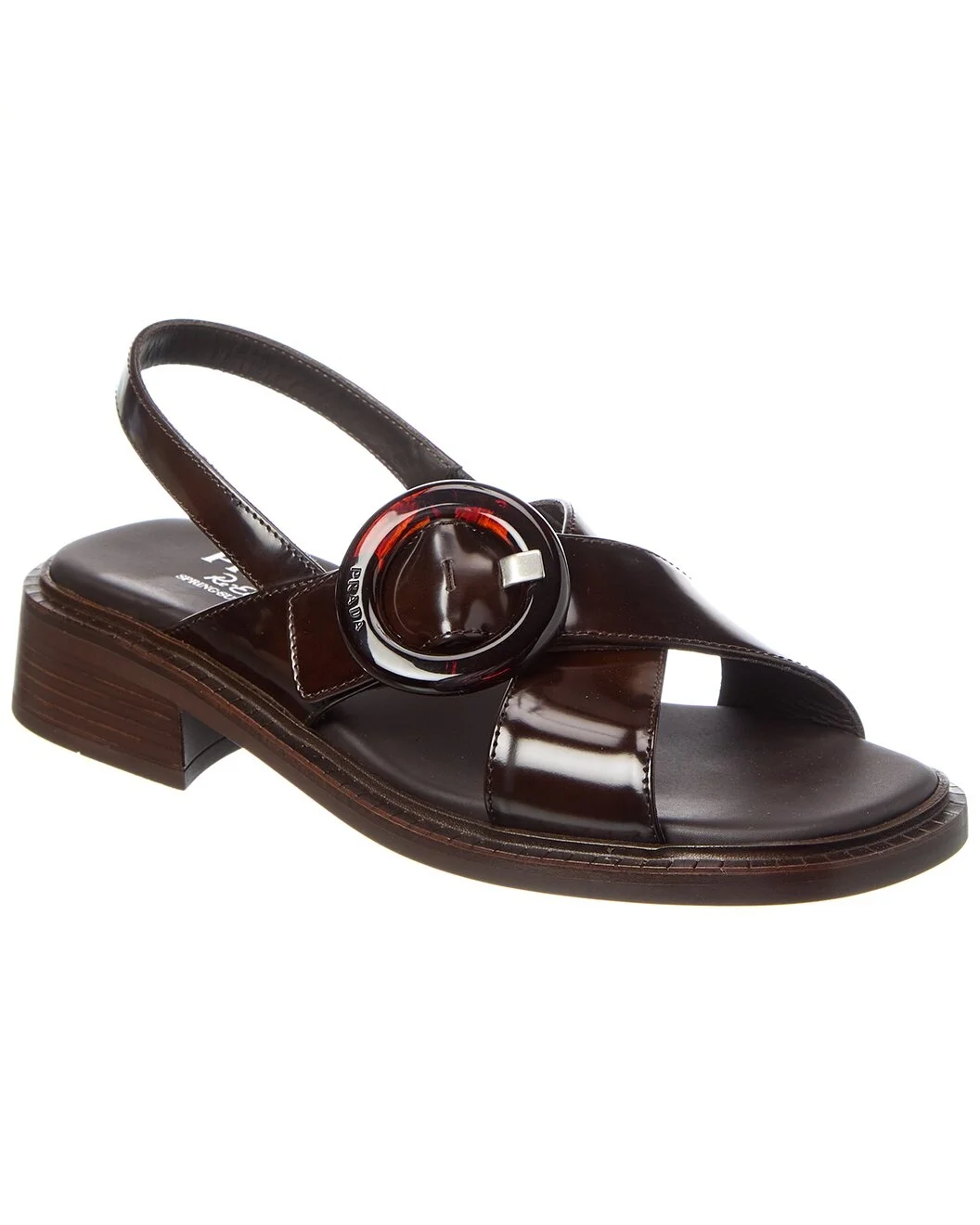 Prada Re-Edition 1996 Brushed Leather Sandal - 1