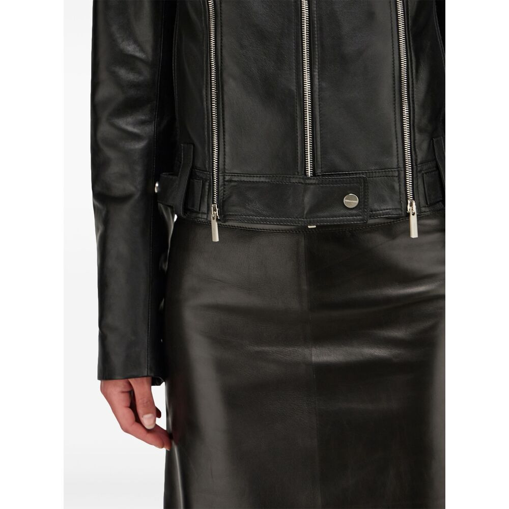 Ferragamo Black Jackets - Biker Jackets Women - 3