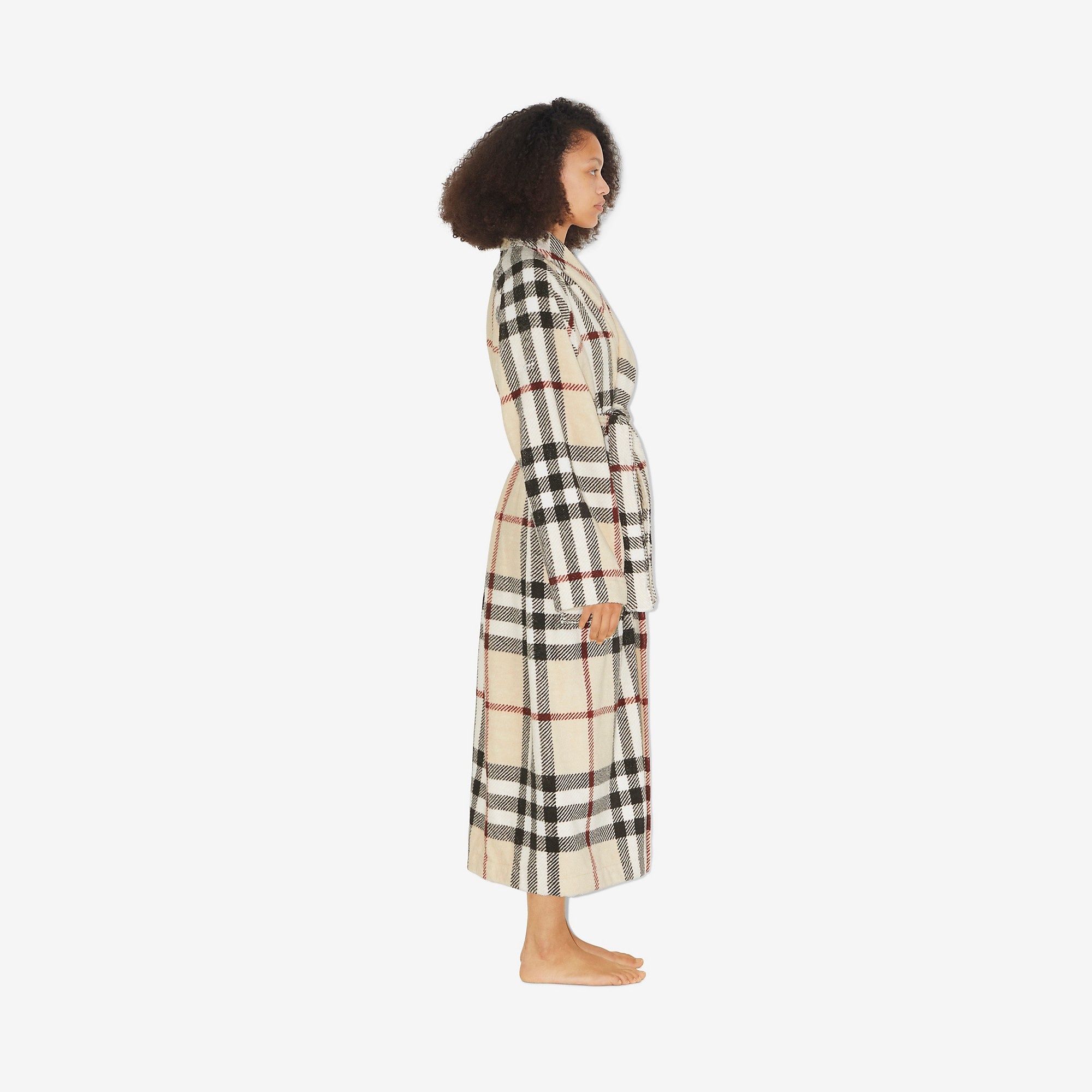 Check Cotton Robe - 3