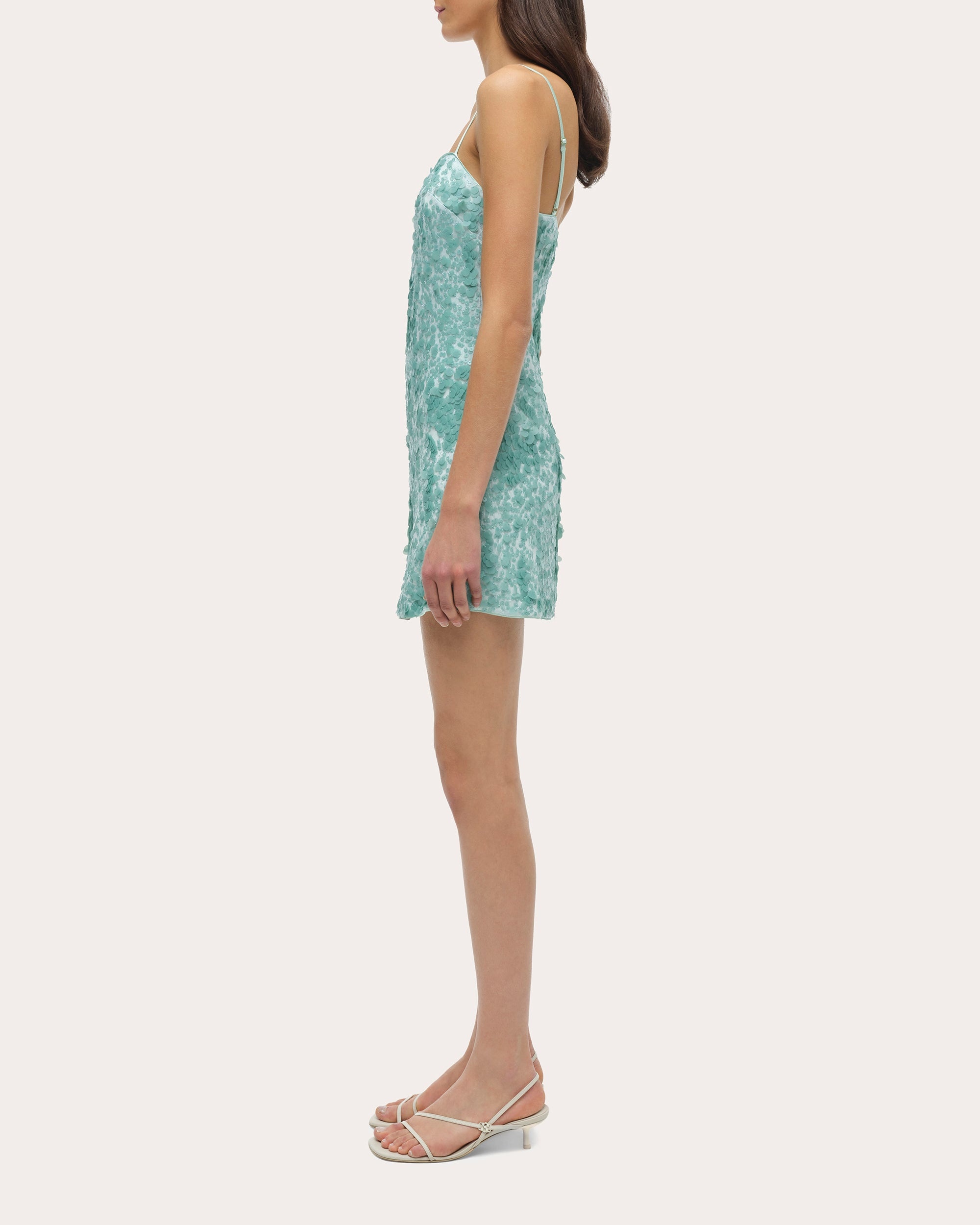 Lollie Sequin Sleeveless Mini Dress - 3