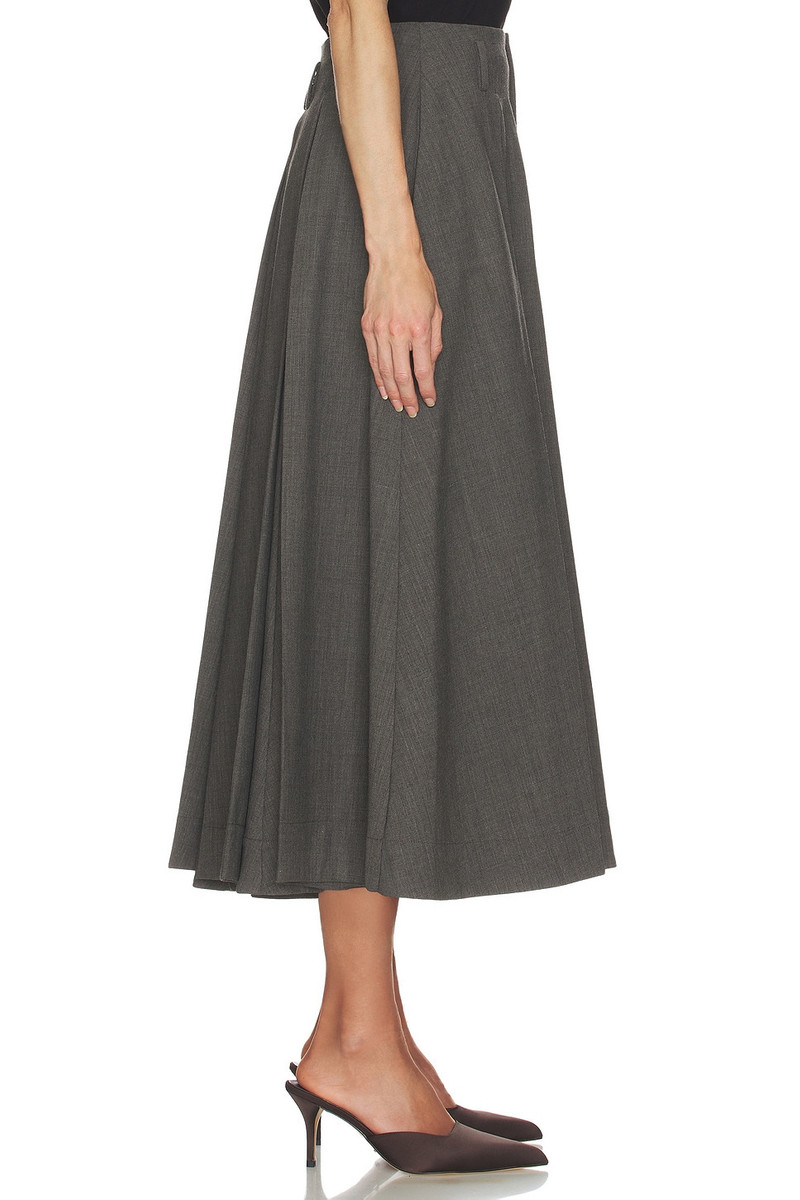 HELSA Wool Blend Pleated Skirt outlook
