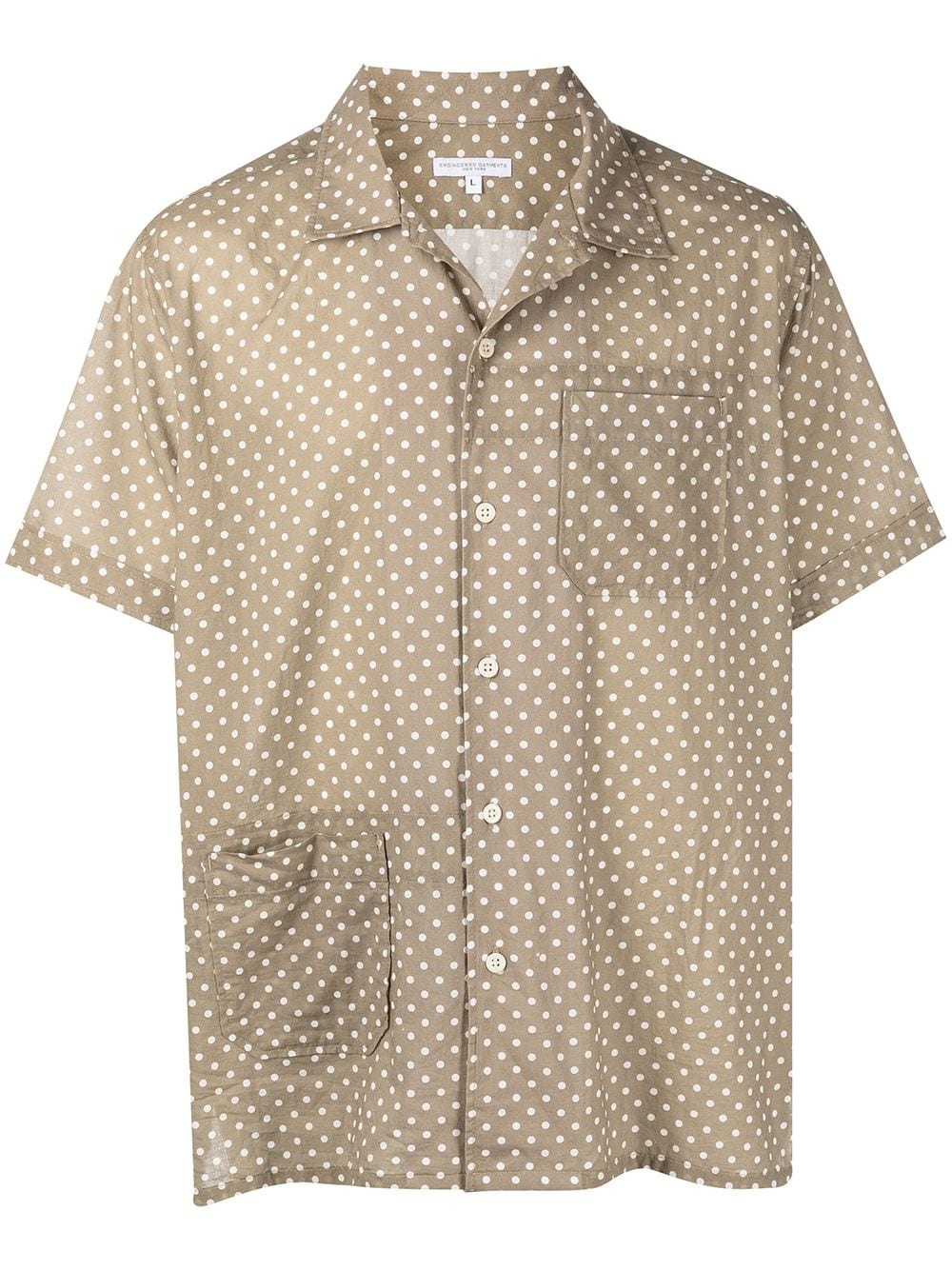 polka-dot camp-collar shirt - 1