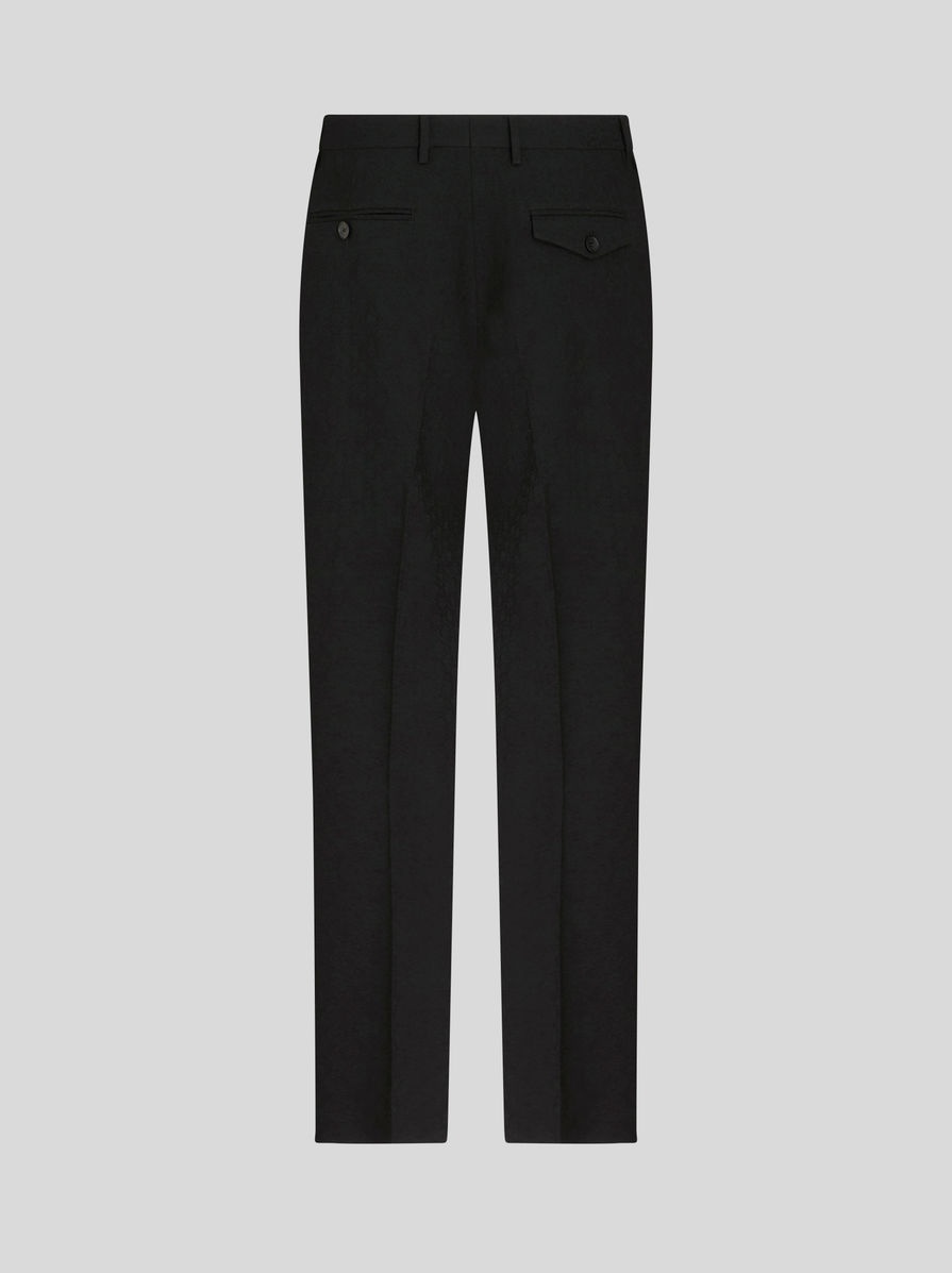 TROUSERS WITH TUCKS AND SIDE BAND - 5