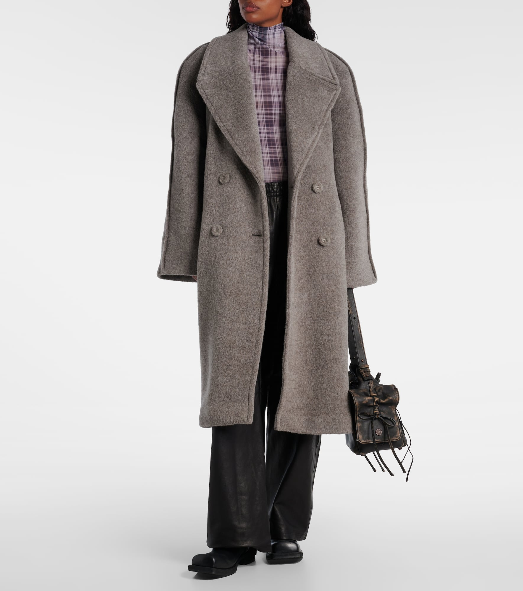 Alpaca and wool-blend coat - 2