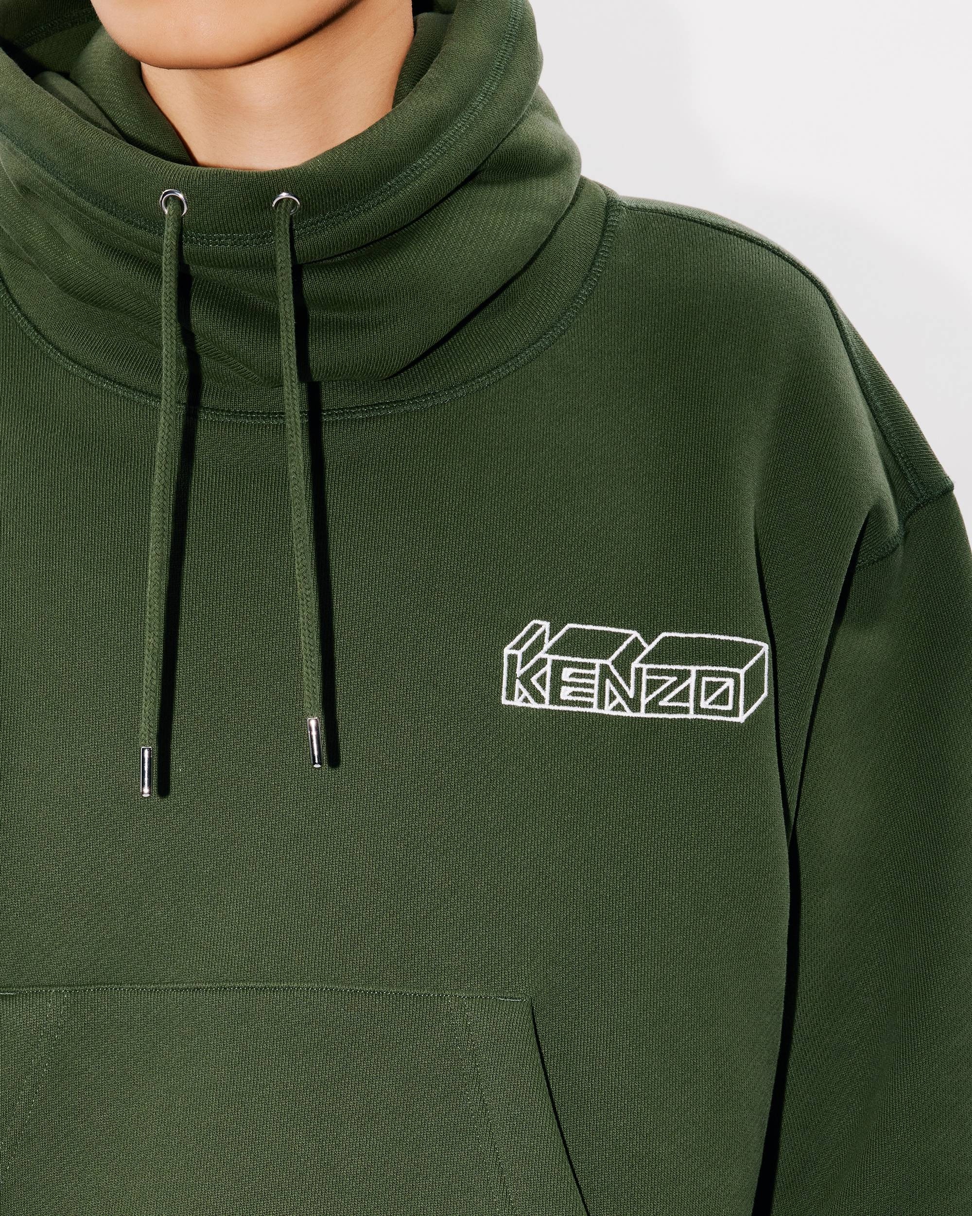 'KENZO Kube' embroidered snood sweatshirt - 8