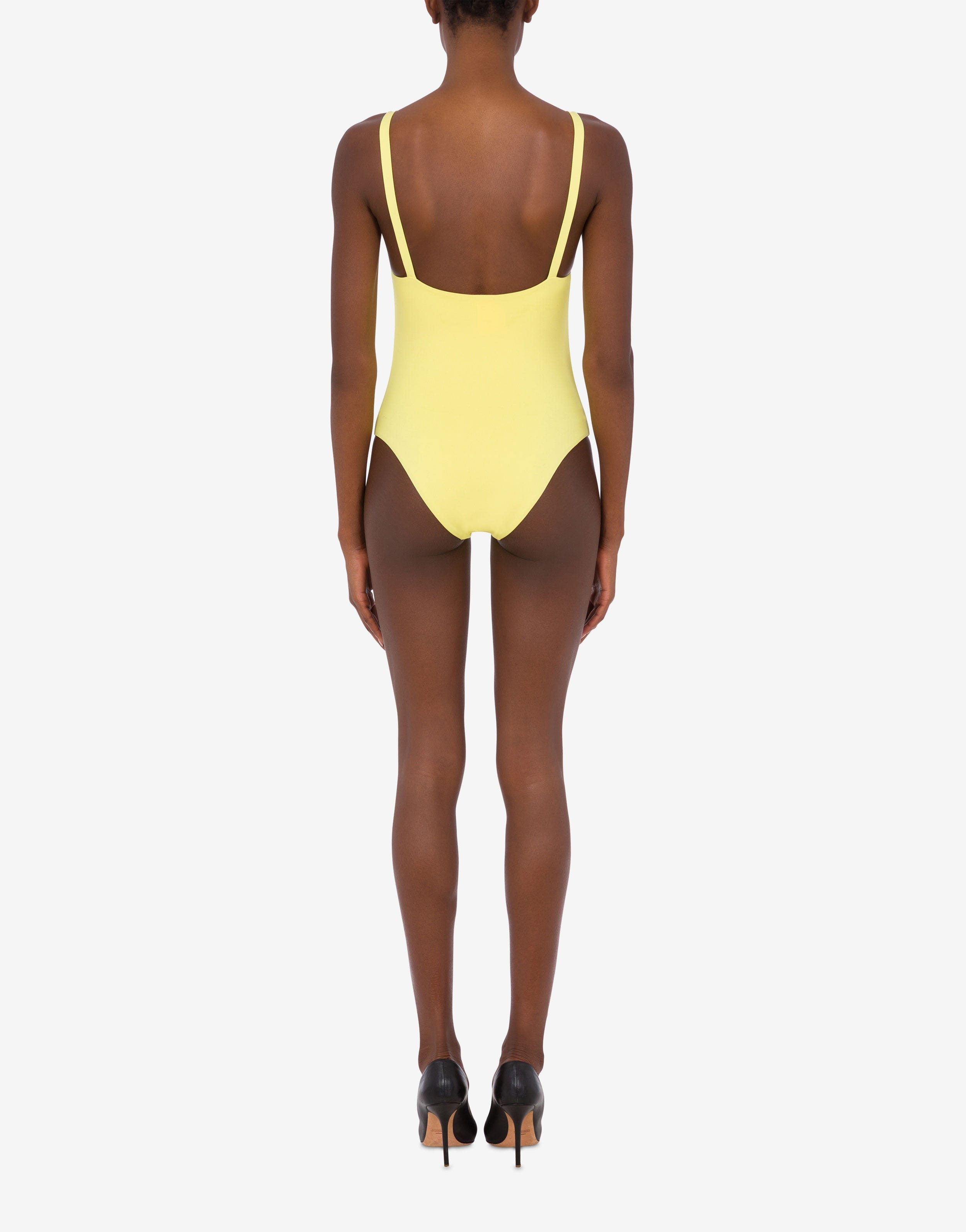 GOLD BUCKLE ONE-PIECE SWIMSUIT - 3