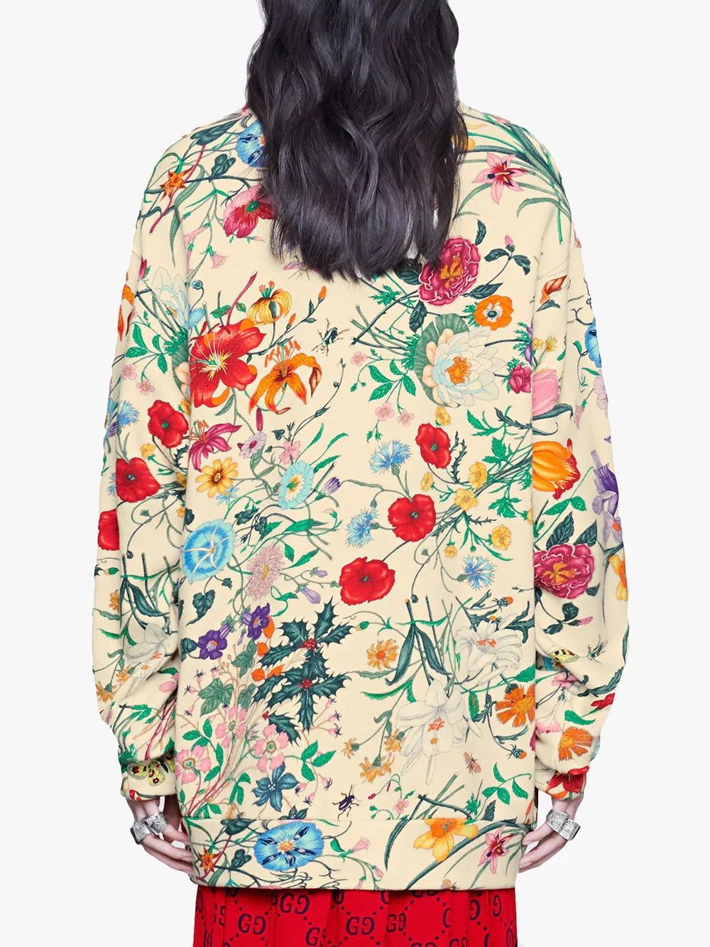 Oversize sweatshirt with Gucci print - 4