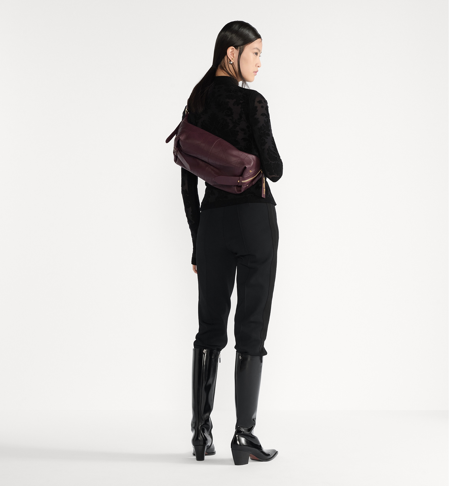Medium D-Journey Bag in Vintage Smooth Calfskin - 8