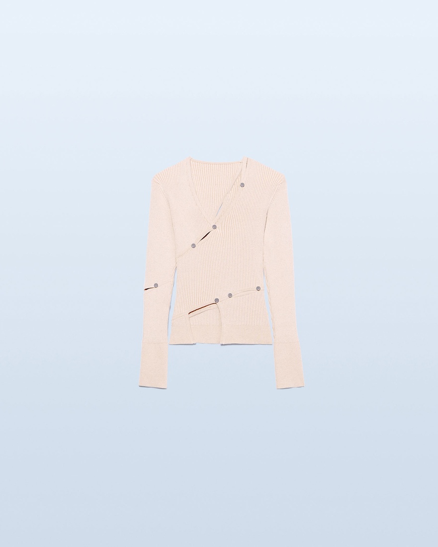 JACQUEMUS Le cardigan tordu | REVERSIBLE