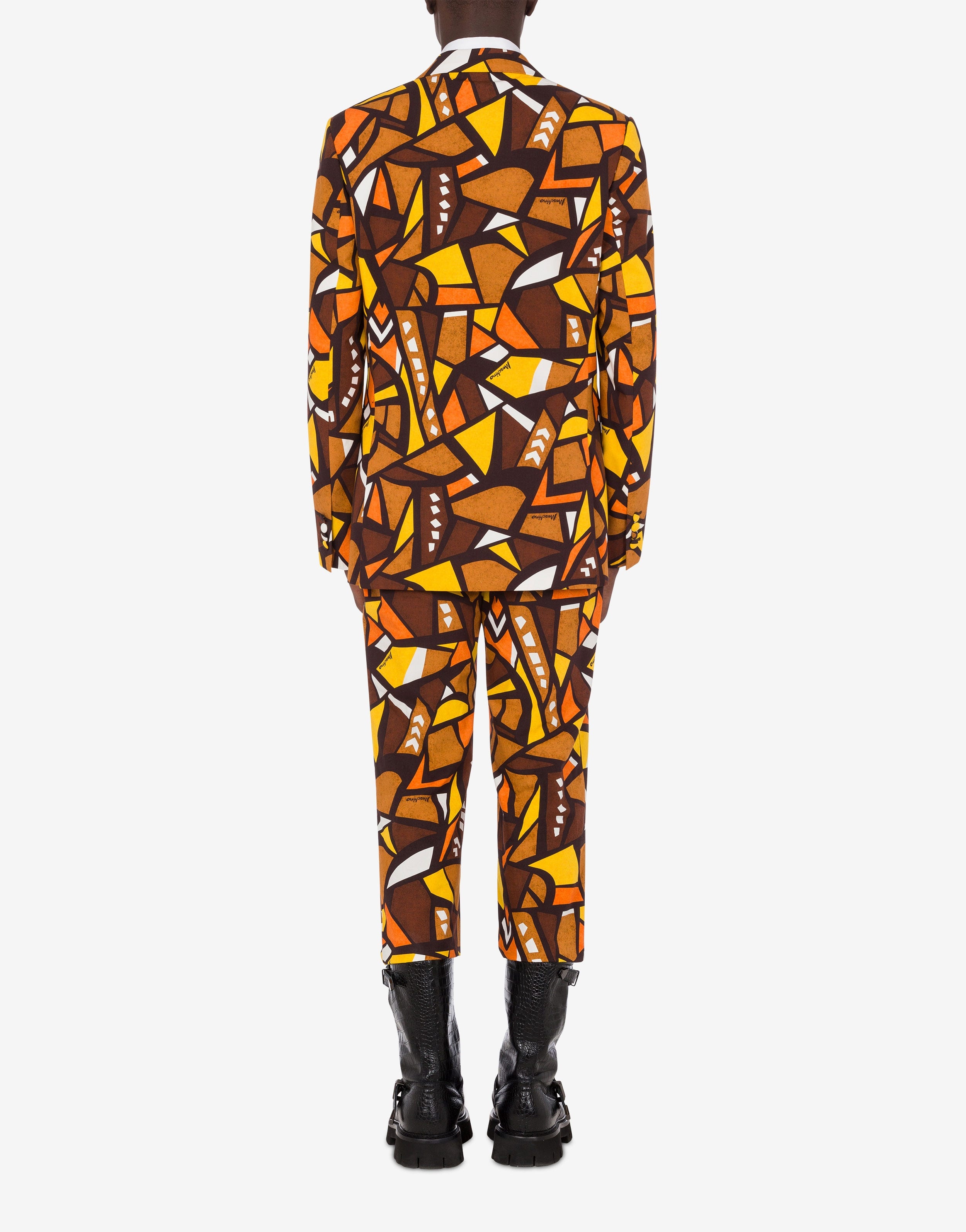 WOOD PRINT COTTON JACKET - 3
