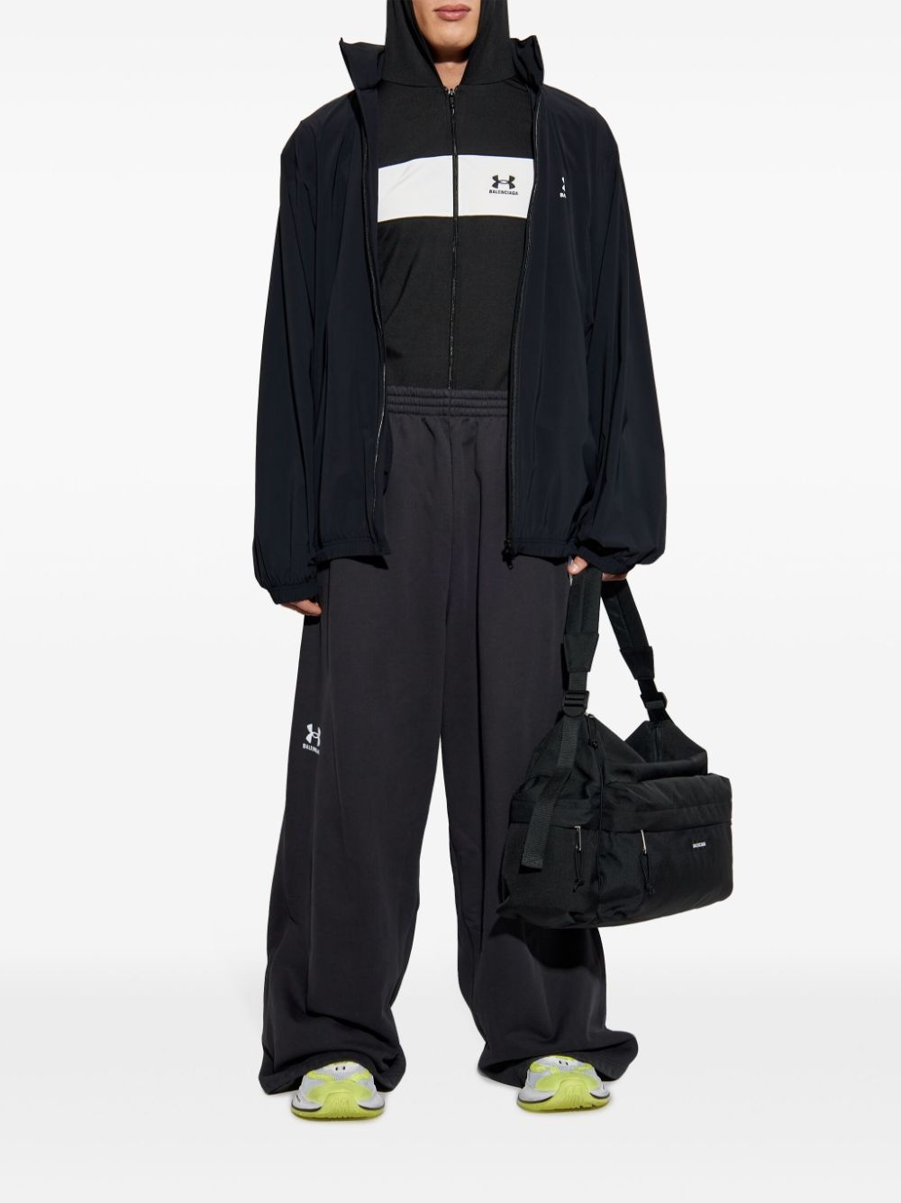 BALENCIAGA x Under Armour logo-embroidered hoodie | REVERSIBLE