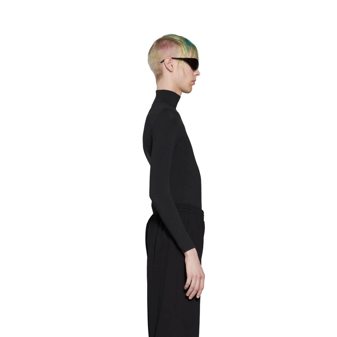 Mirror Balenciaga Cropped Sweatpants in Black - 3