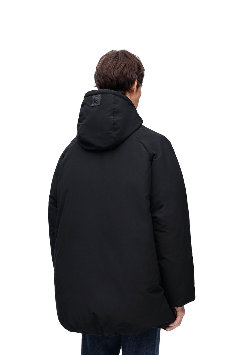Padded bomber coat in technical cotton 4