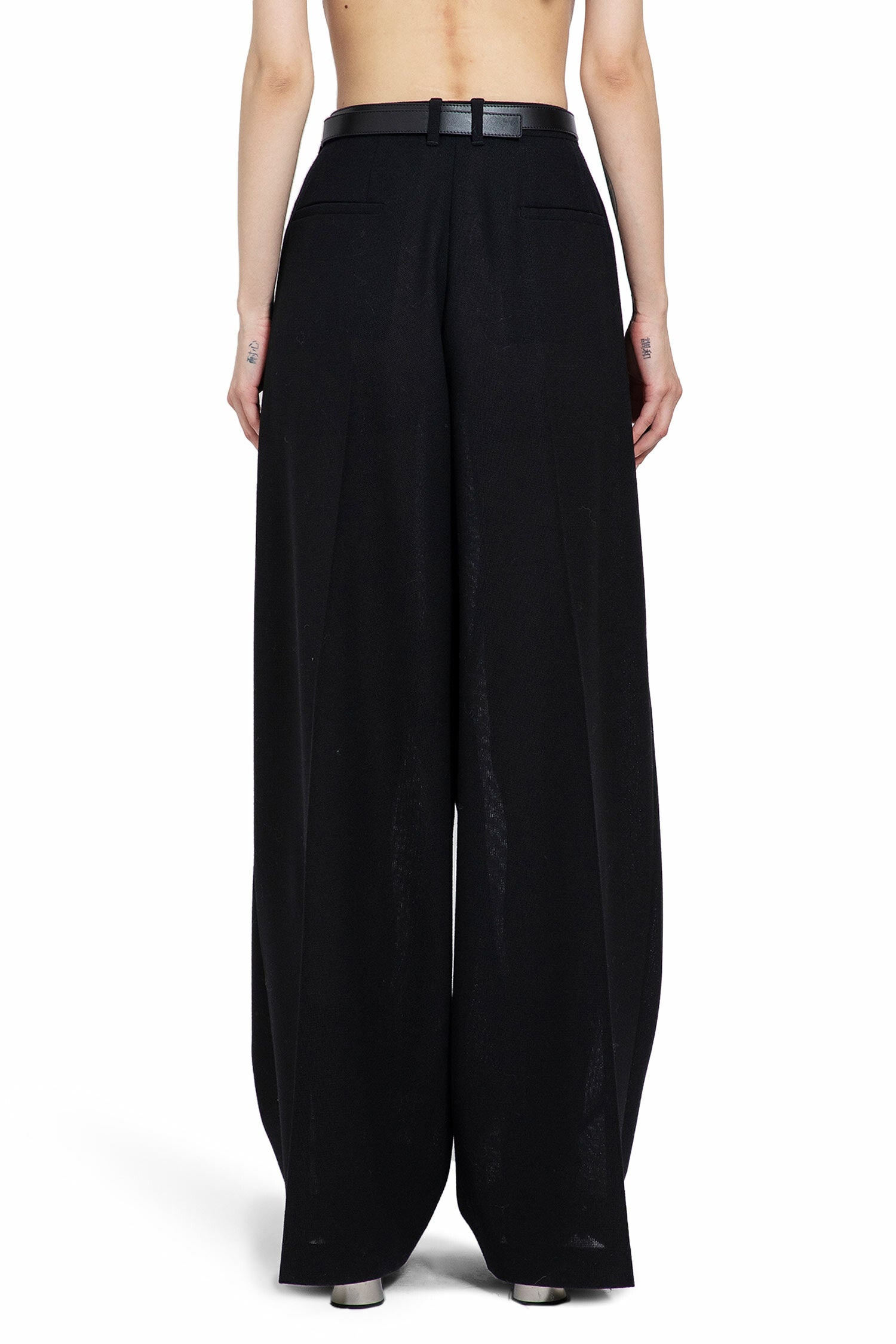 JIL SANDER WOMAN BLACK TROUSERS - 4